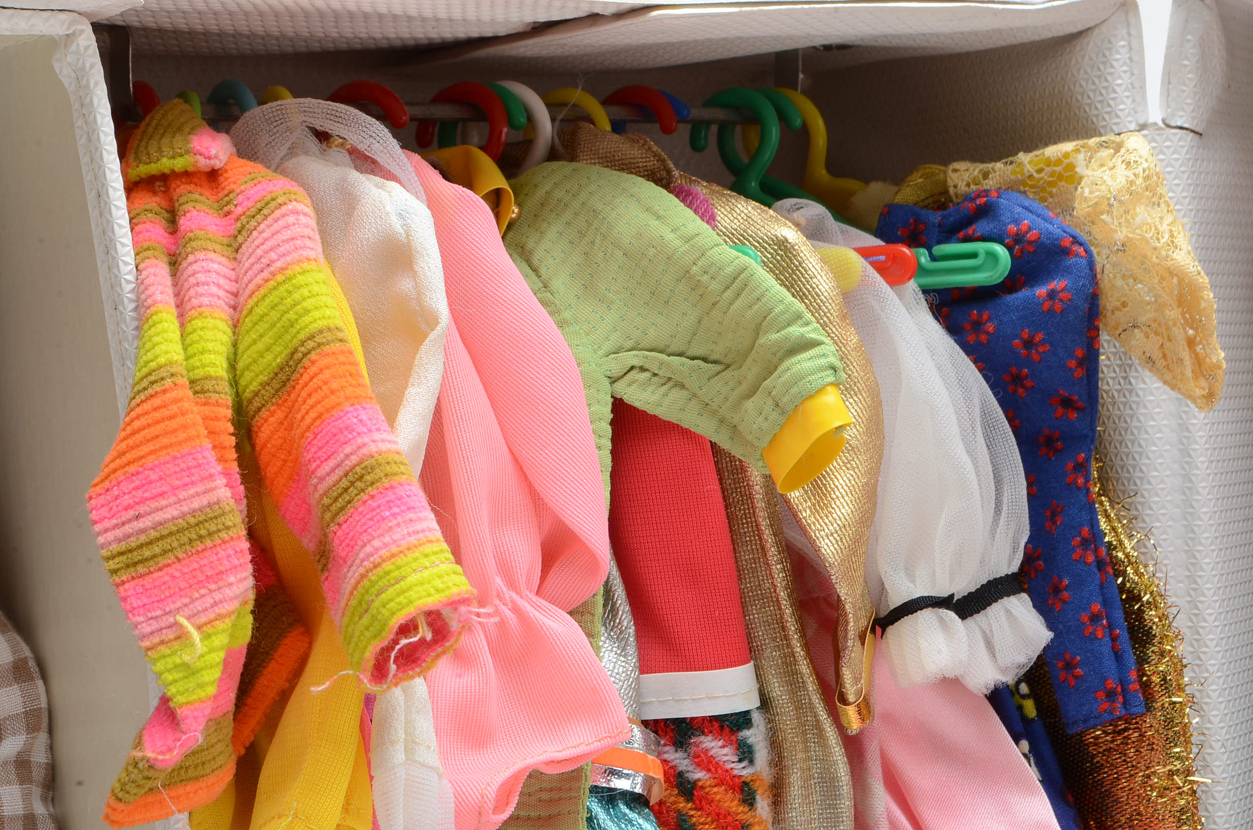 Vintage 1960s World of Barbie Doll Case with Stacey and Ken Dolls