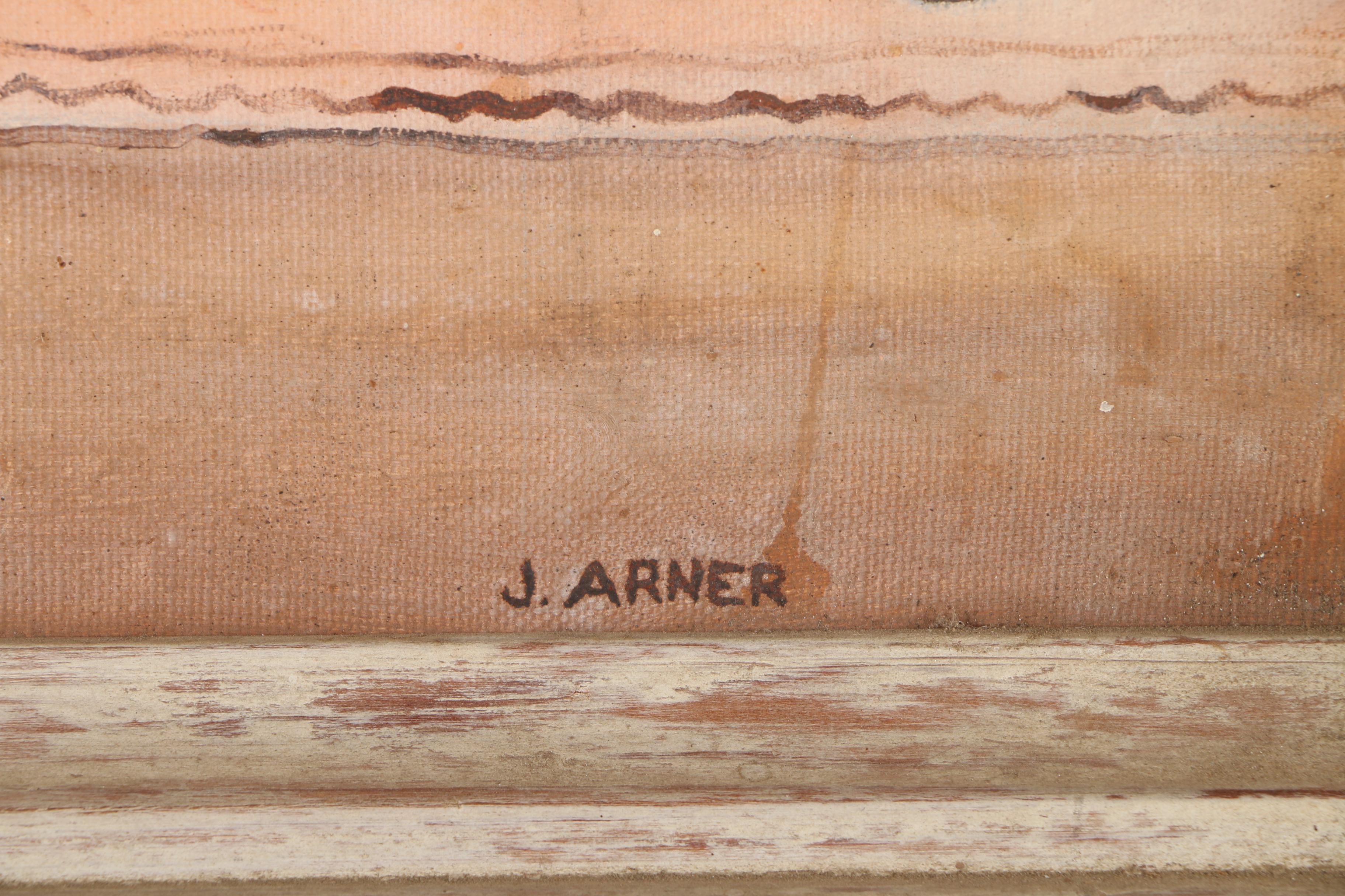 J. Arner Oil Painting on Canvas of Lady Godiva