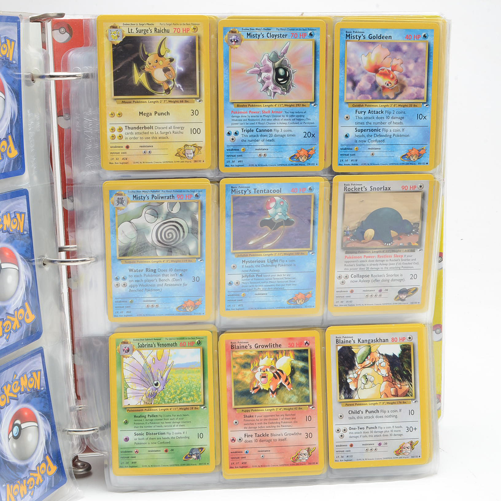 Large Collection of "Pokemon" Gym Heroes Card Set Trading Cards