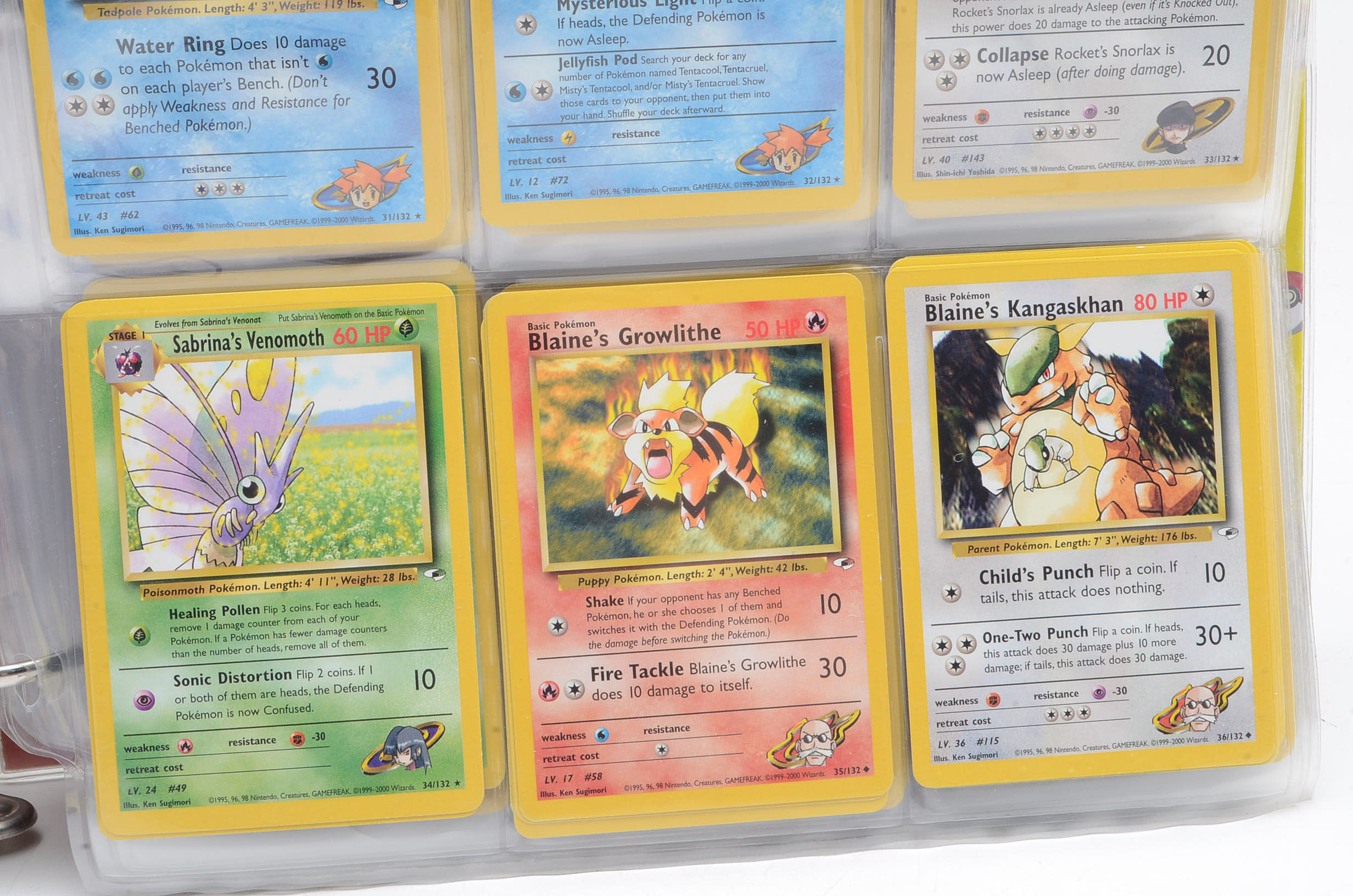Large Collection of "Pokemon" Gym Heroes Card Set Trading Cards