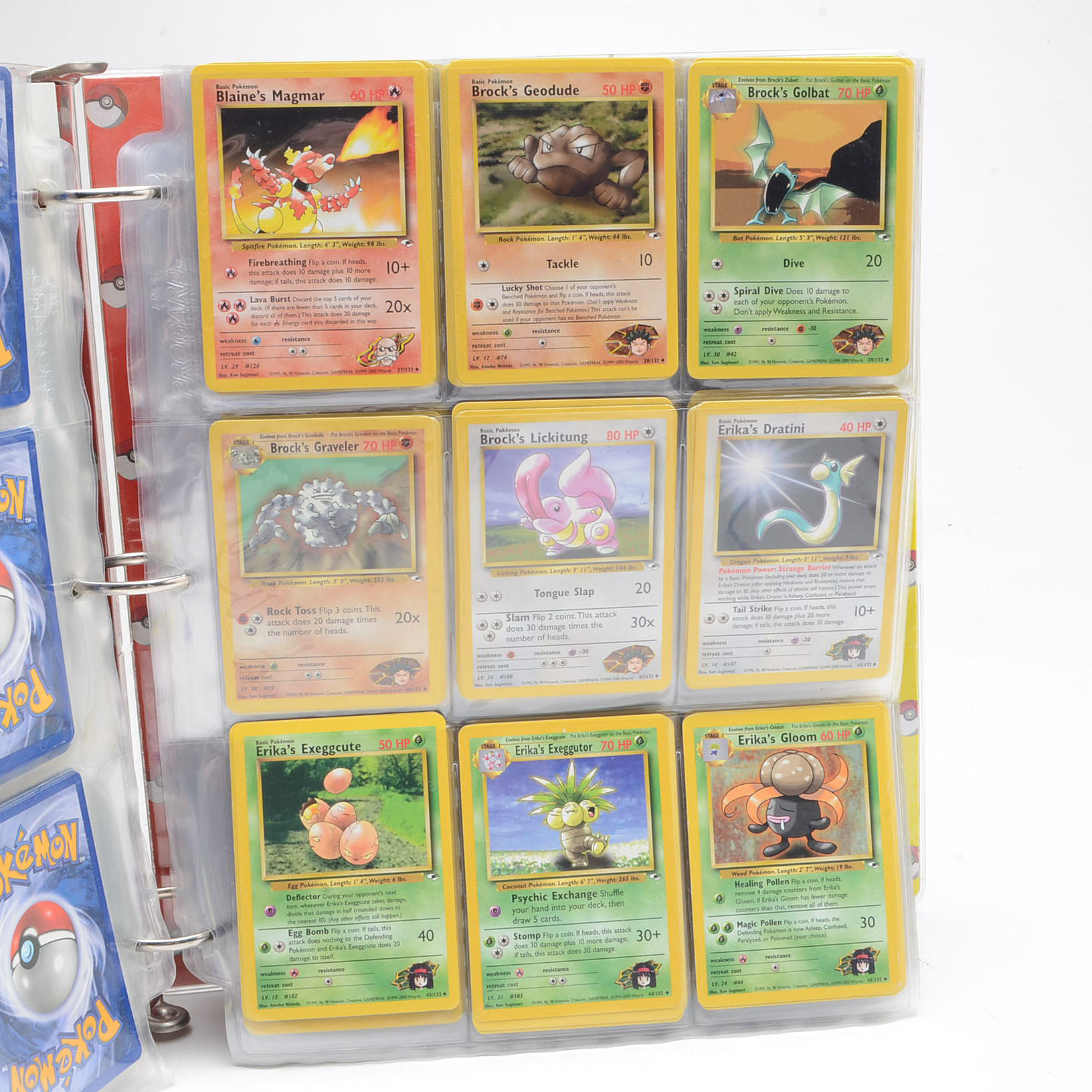 Large Collection of "Pokemon" Gym Heroes Card Set Trading Cards