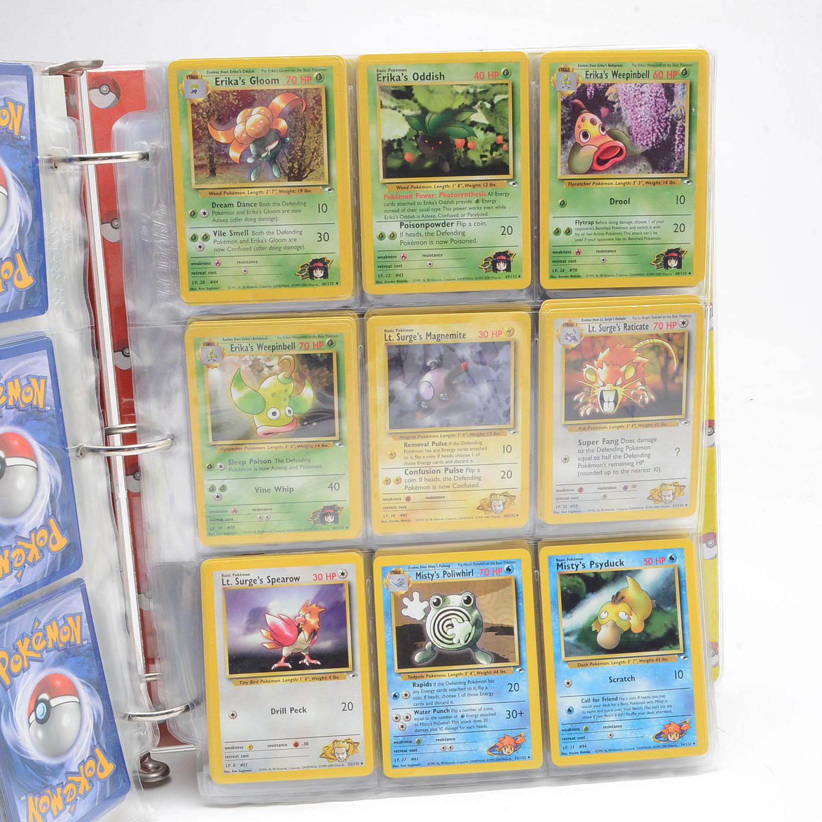 Large Collection of "Pokemon" Gym Heroes Card Set Trading Cards