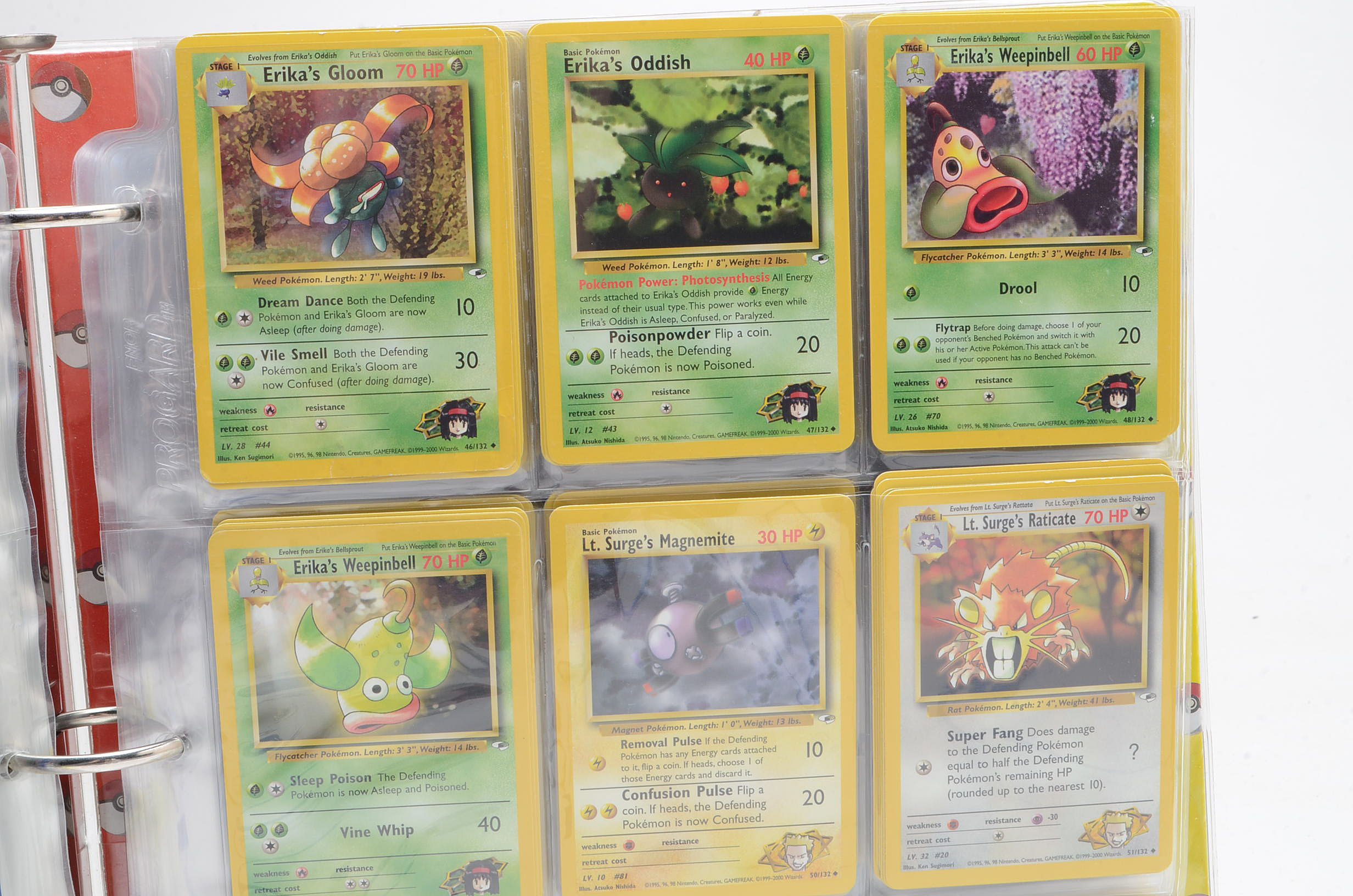 Large Collection of "Pokemon" Gym Heroes Card Set Trading Cards