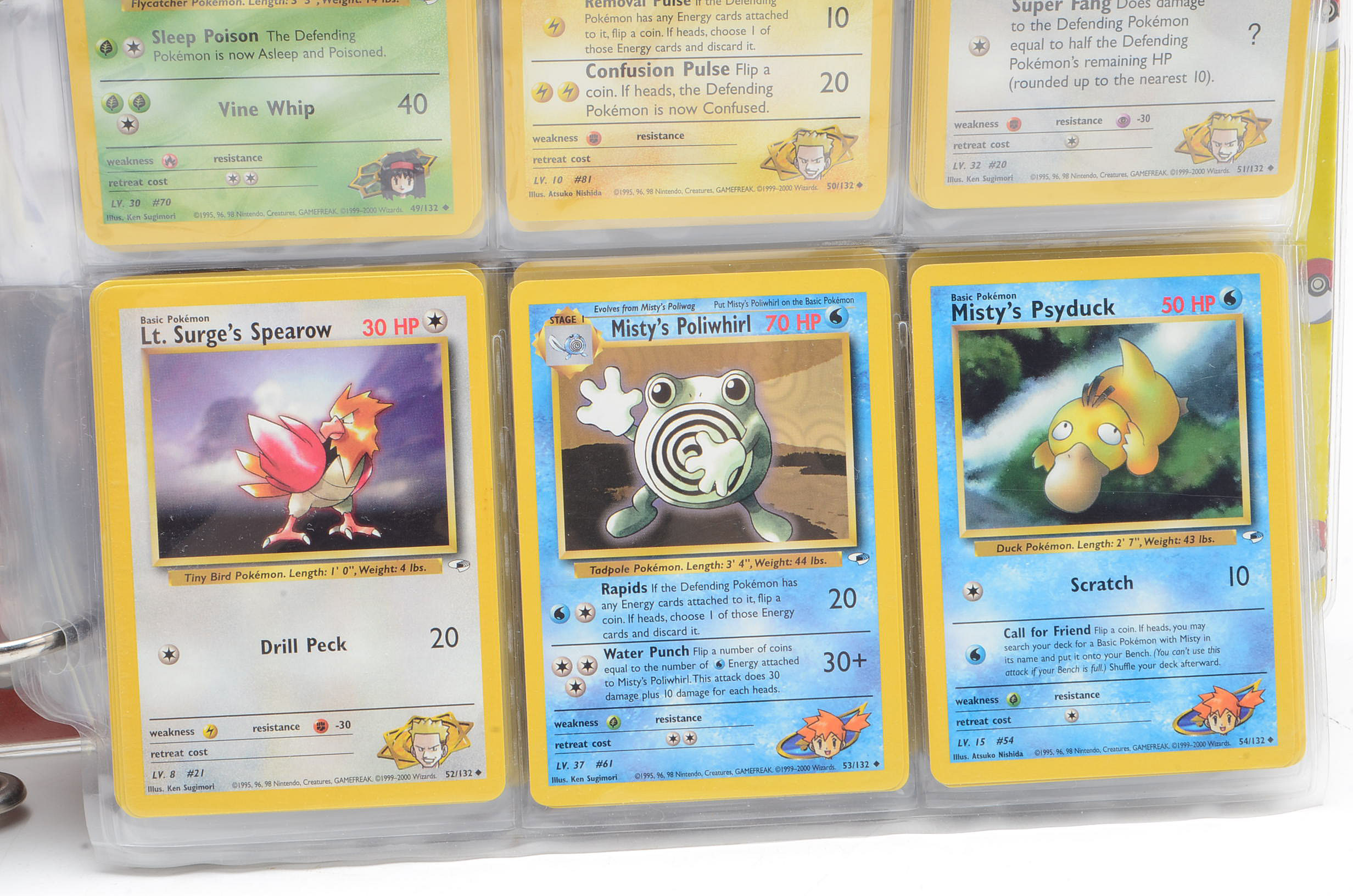 Large Collection of "Pokemon" Gym Heroes Card Set Trading Cards