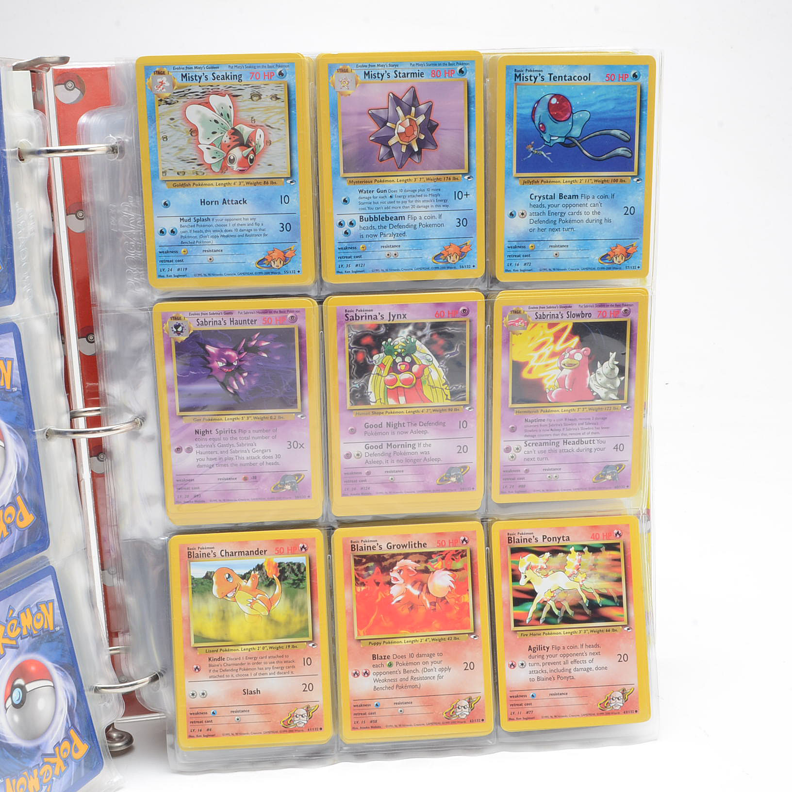 Large Collection of "Pokemon" Gym Heroes Card Set Trading Cards