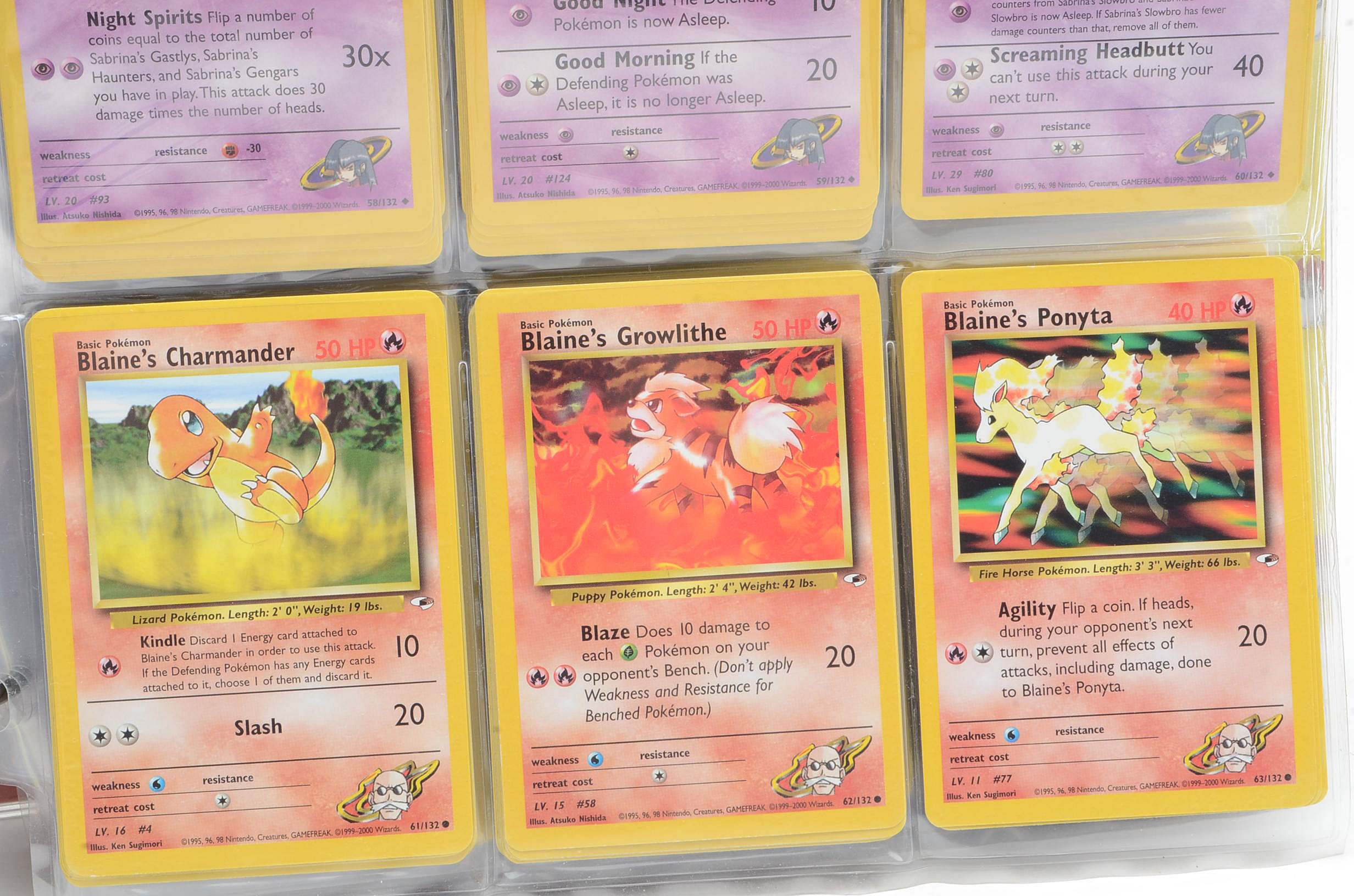 Large Collection of "Pokemon" Gym Heroes Card Set Trading Cards