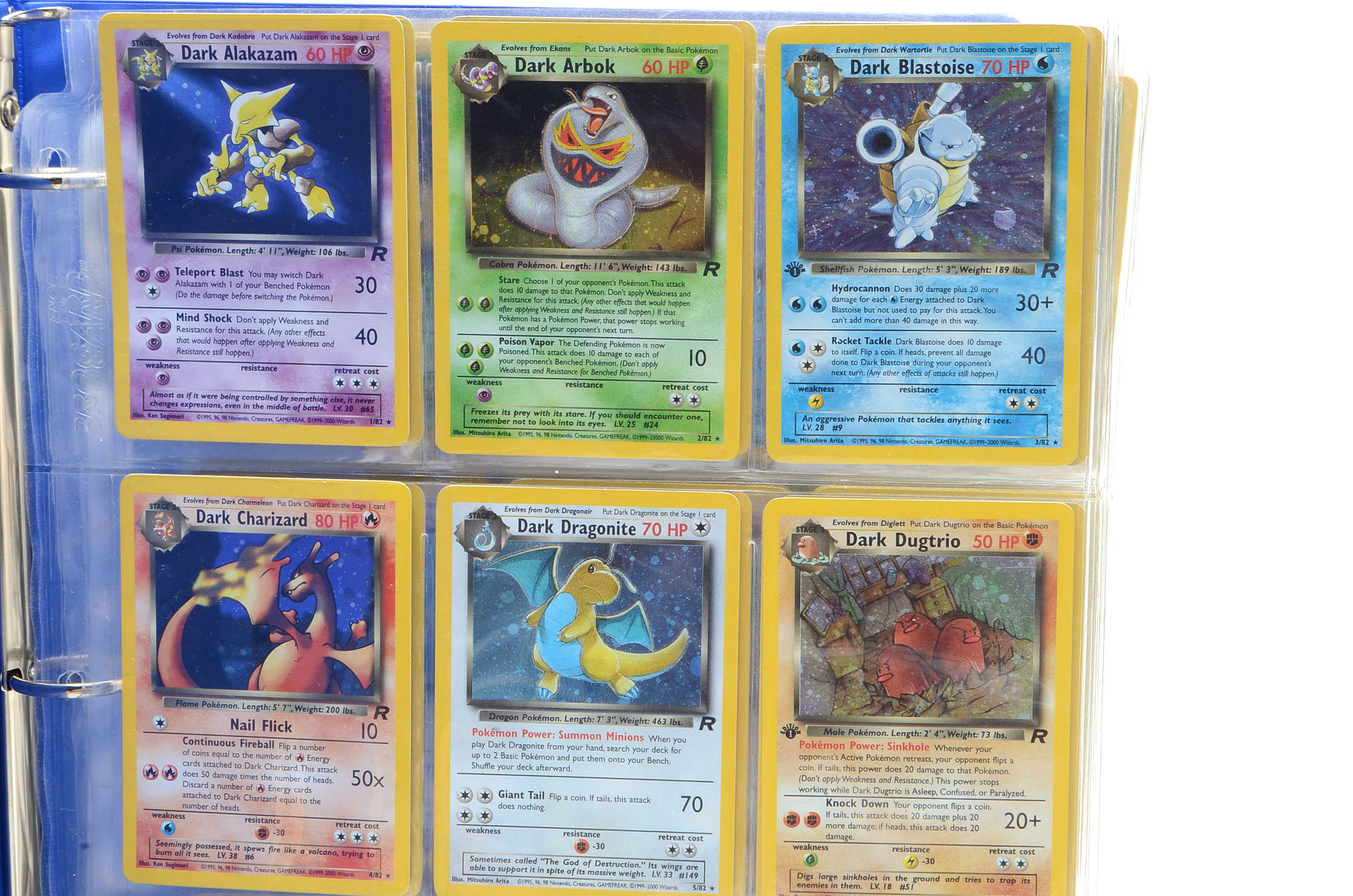 Collection of "Pokemon" Team Rocket Card Set Trading Cards