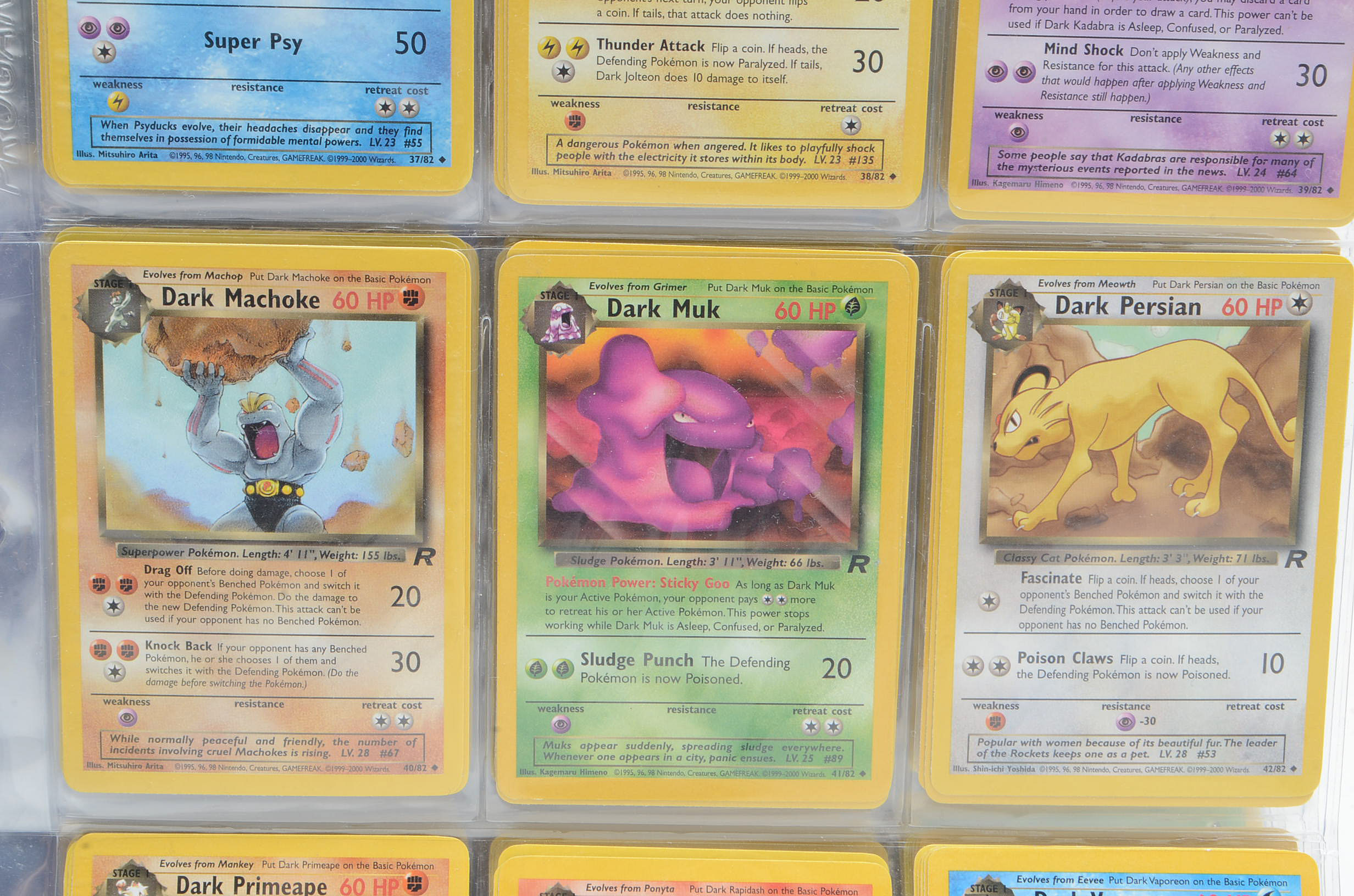 Collection of "Pokemon" Team Rocket Card Set Trading Cards