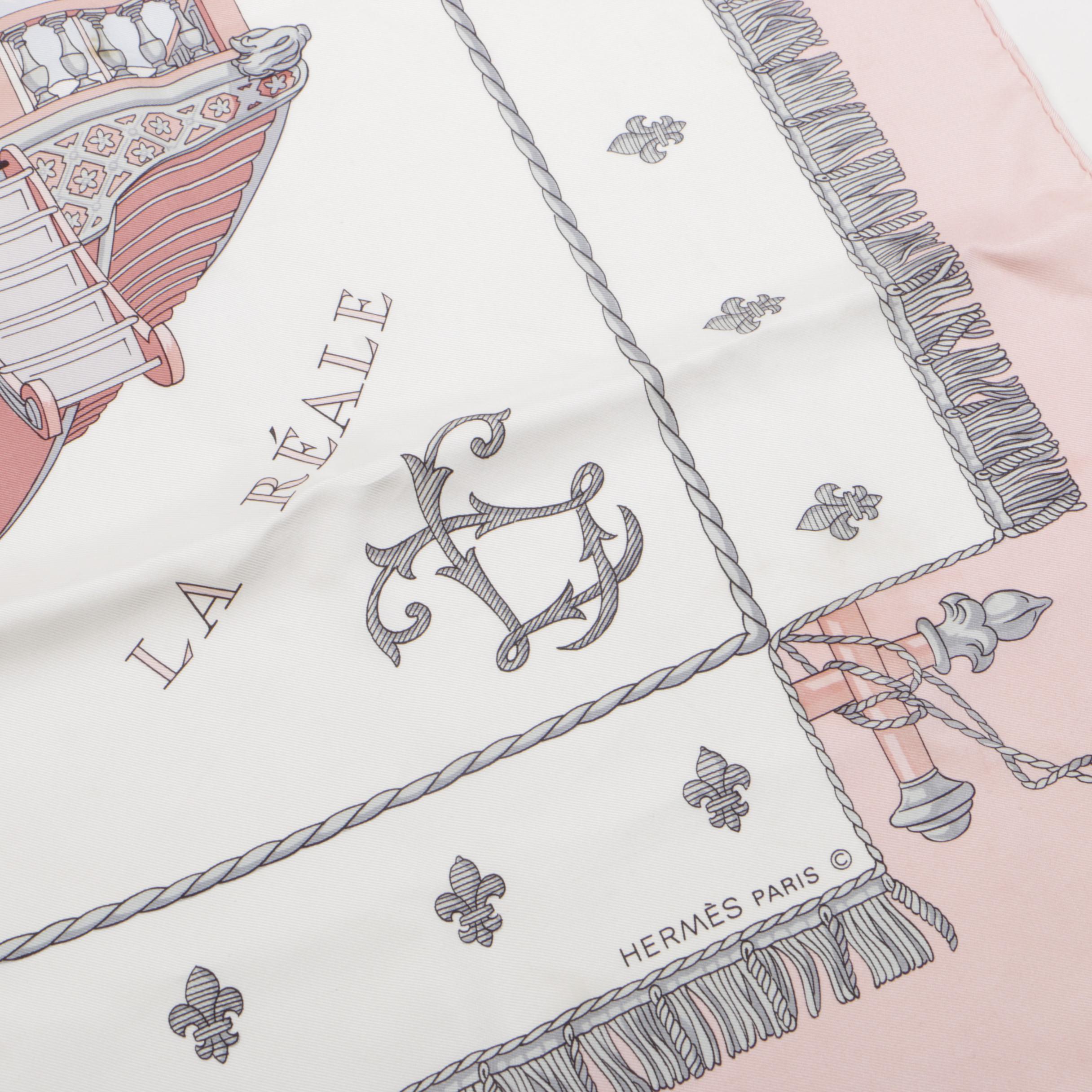 Hermès of Paris Vue Du Carrosse De La Reale Silk Scarf