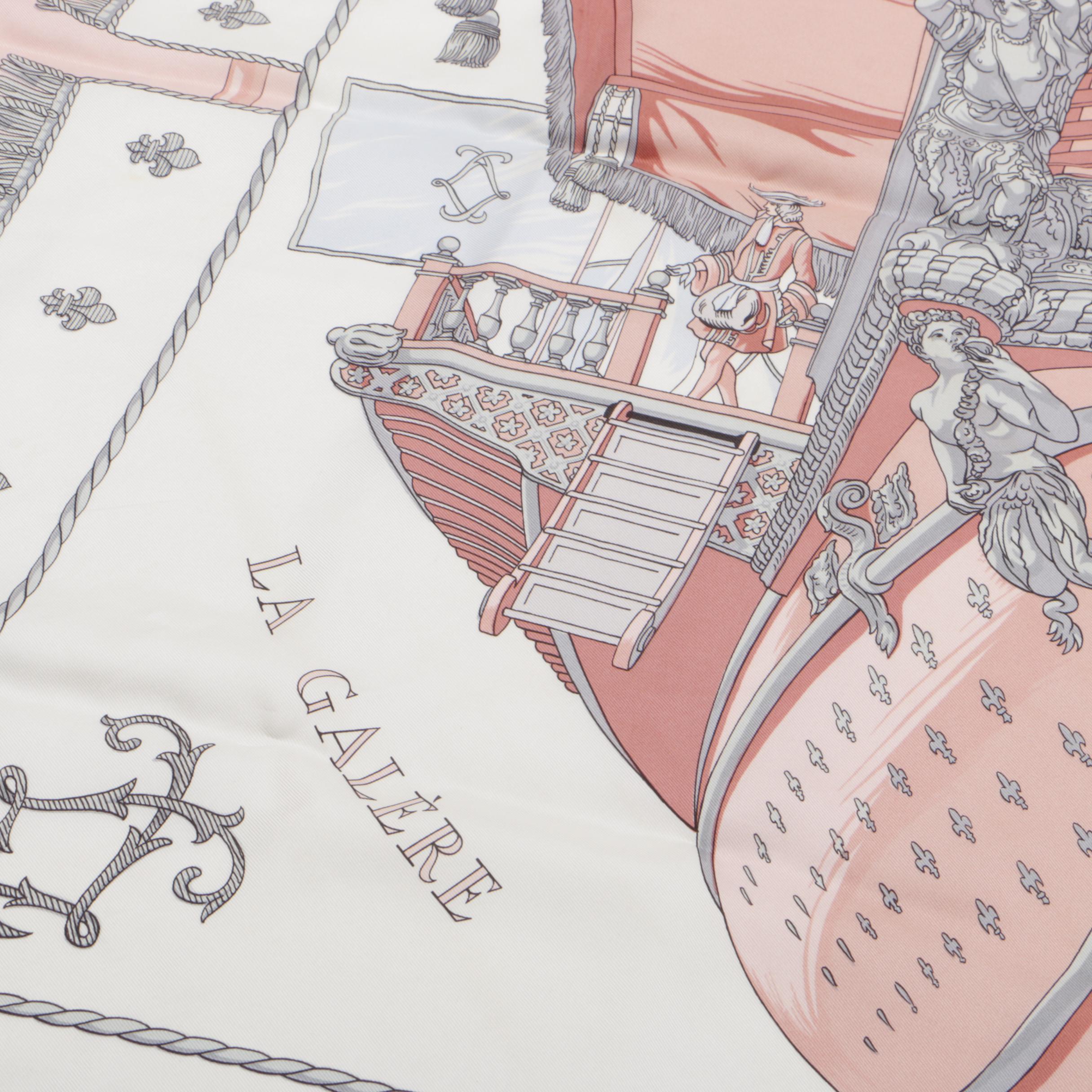 Hermès of Paris Vue Du Carrosse De La Reale Silk Scarf