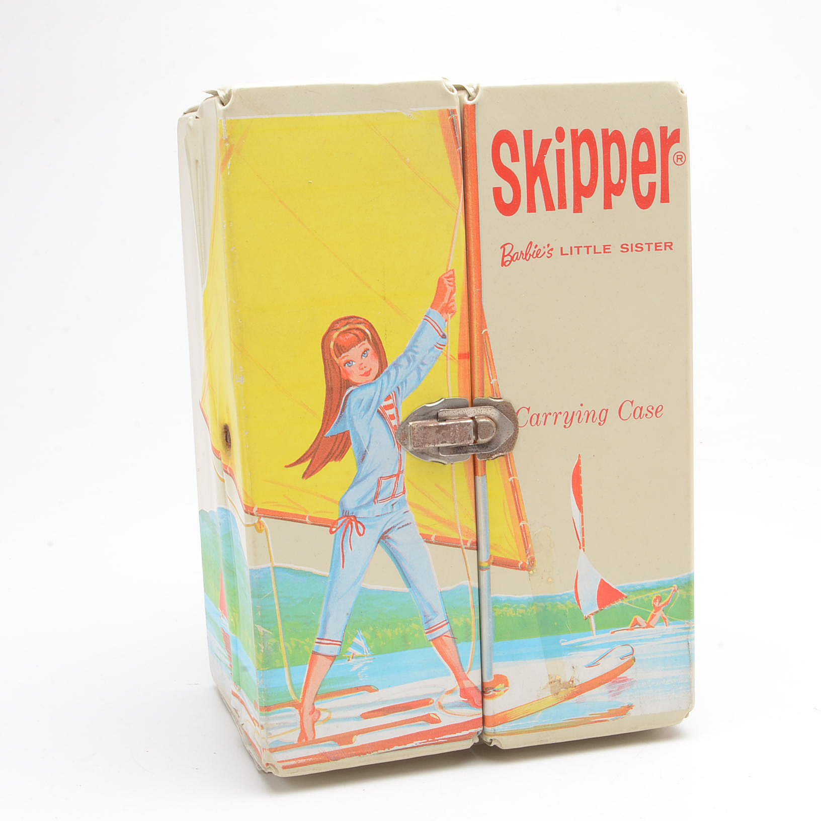 Vintage 1960s Barbie Skipper Case with Dolls