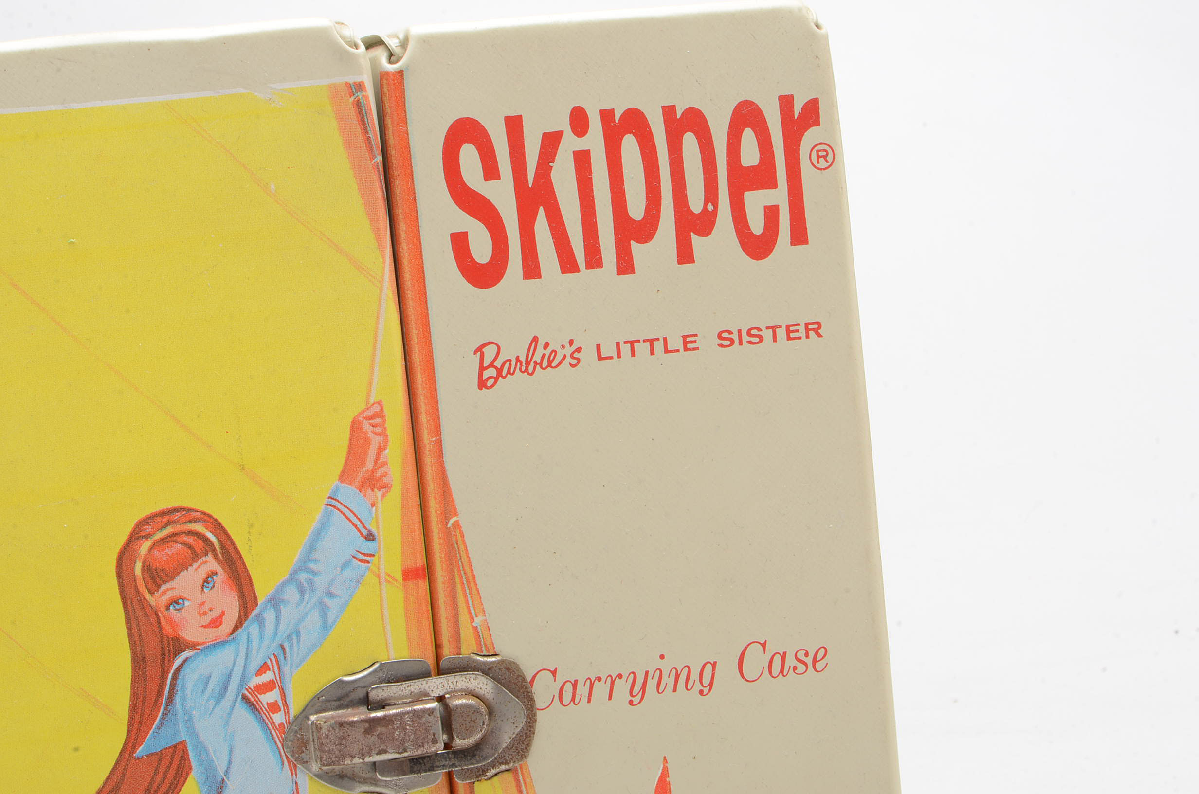 Vintage 1960s Barbie Skipper Case with Dolls