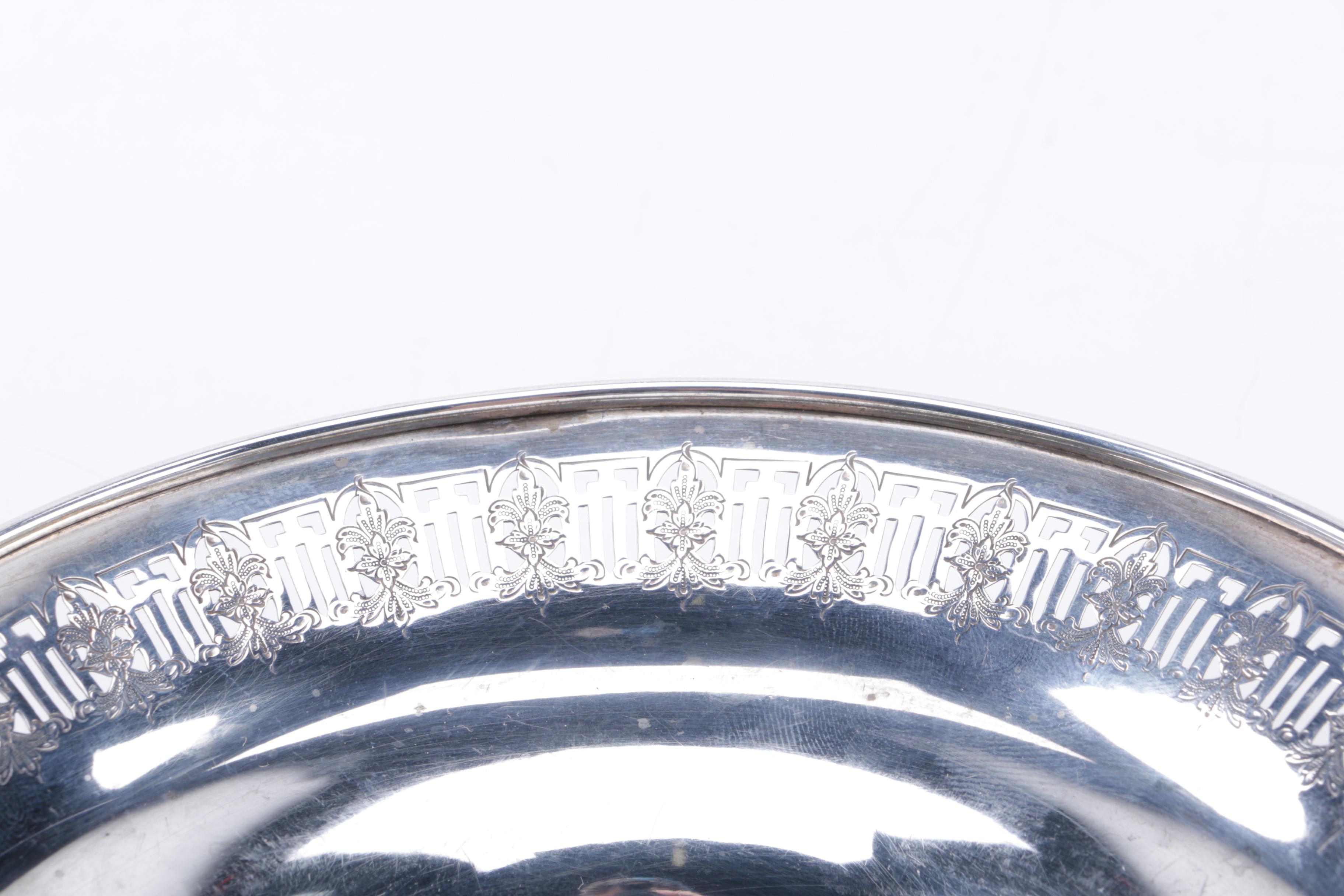 Manchester Silver Co. Pierced Sterling Silver Bon Bon Bowl