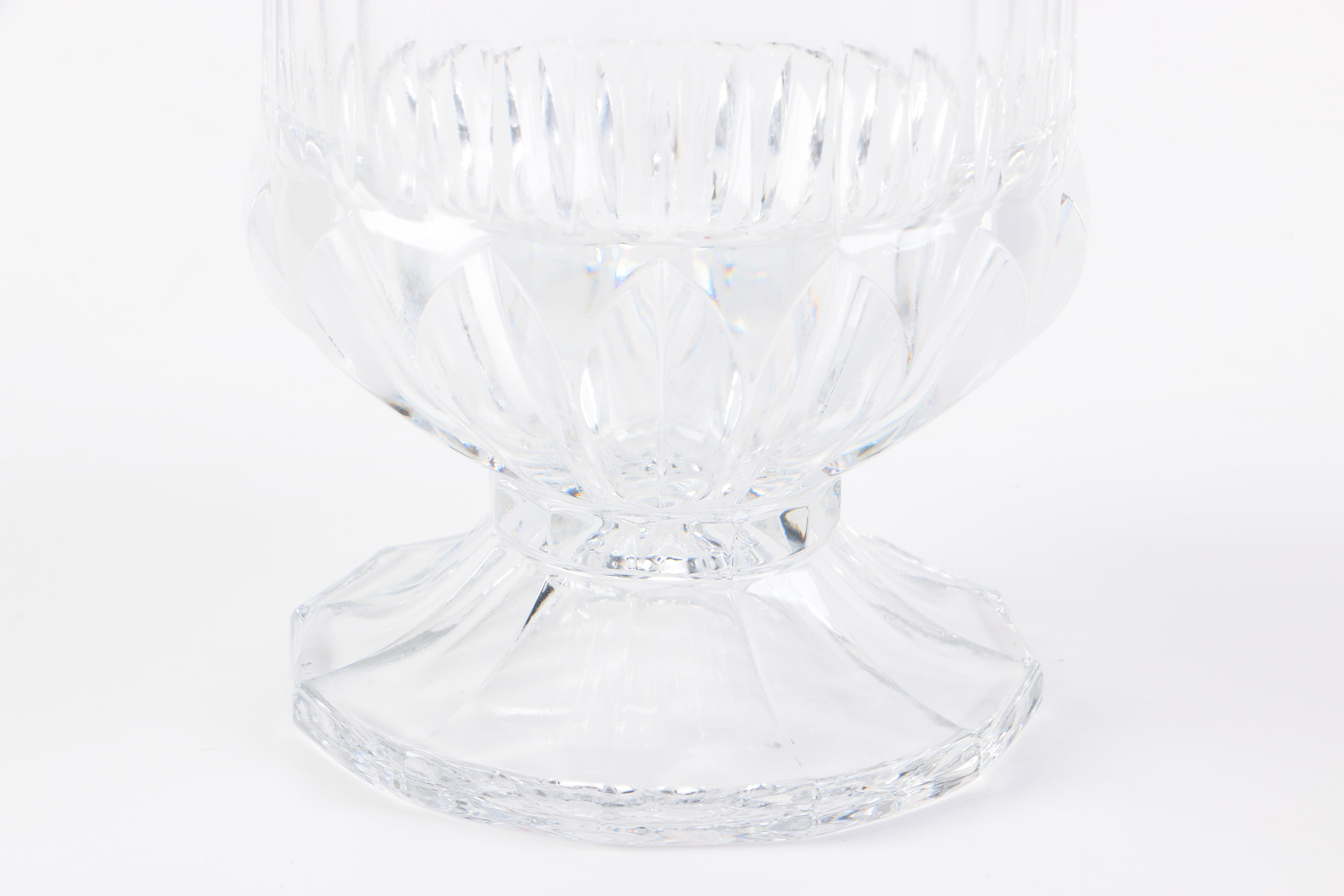 Crystal Vase and Glass Ice Bucket