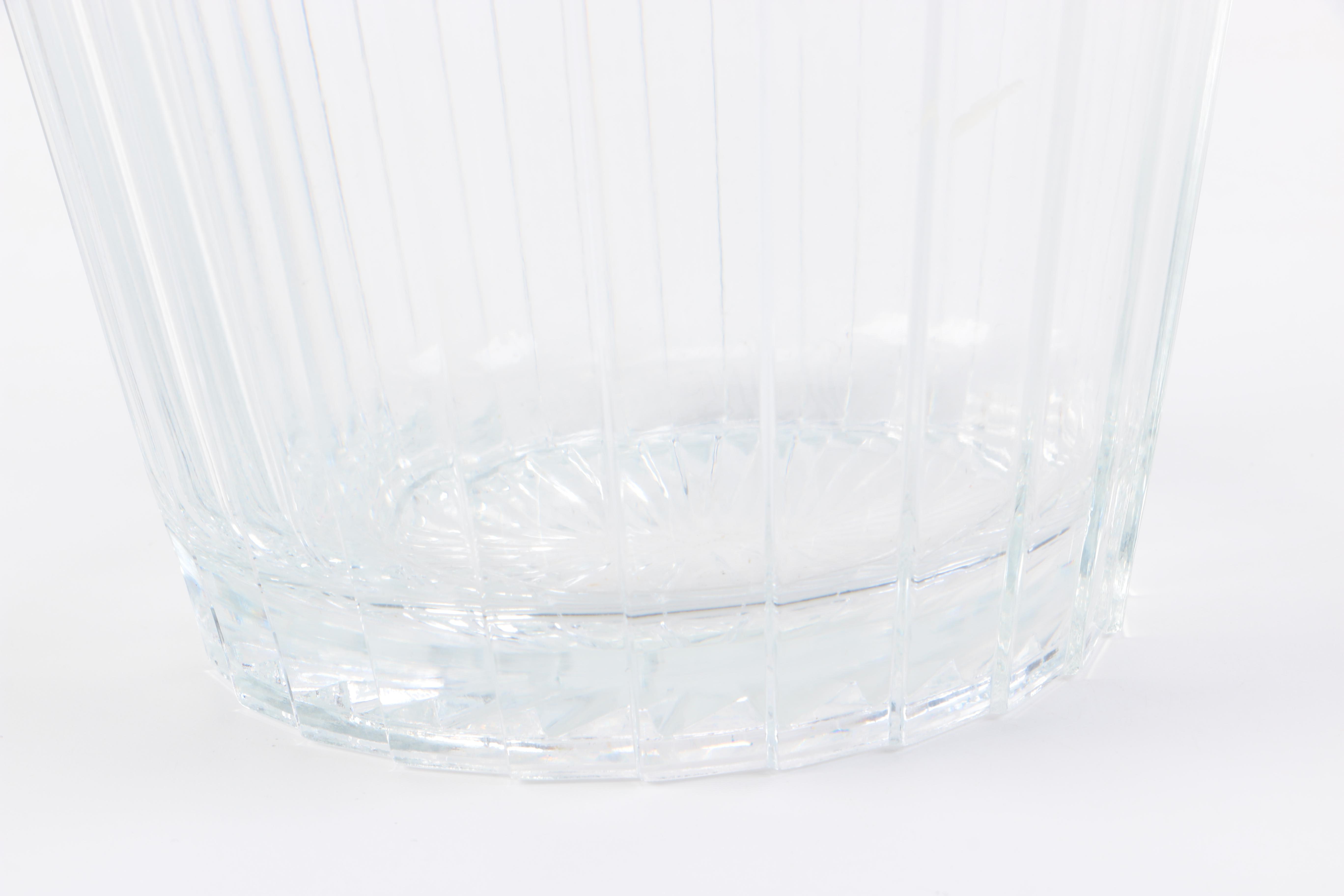 Crystal Vase and Glass Ice Bucket