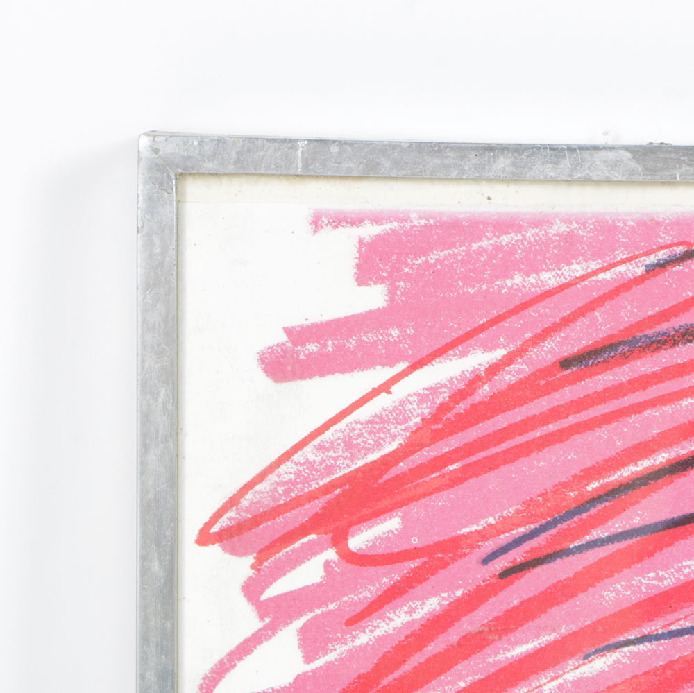 Limited Edition Lithograph on Paper of Abstract Composition