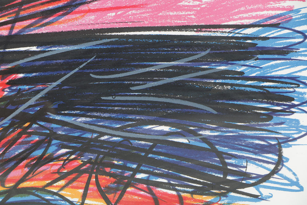 Limited Edition Lithograph on Paper of Abstract Composition