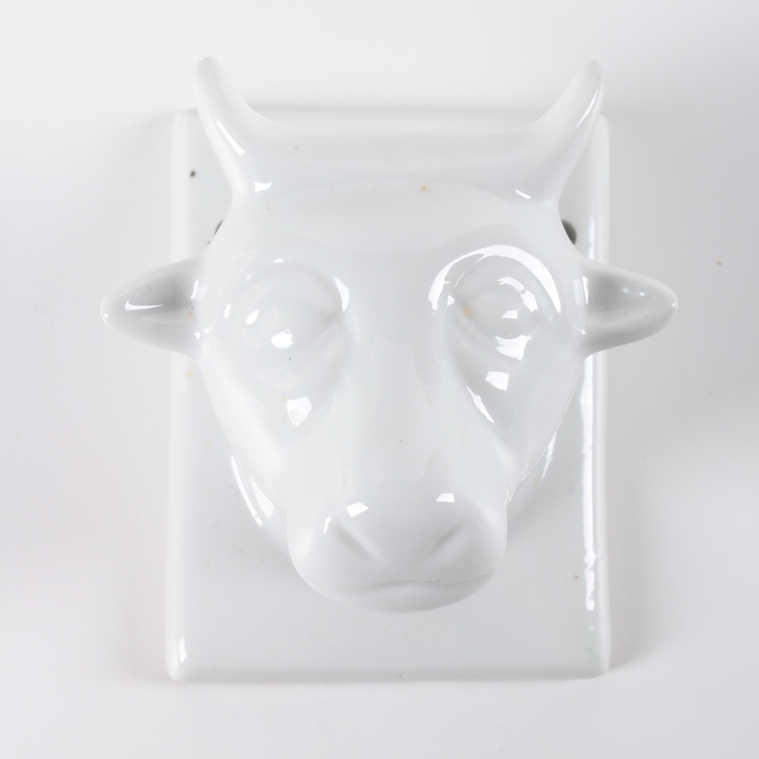 Porcelain Bull Head