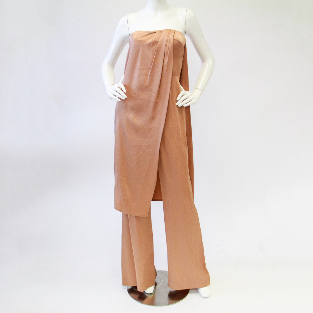 Rachel Zoe Strapless Chester Jumpsuit in Hazelnut