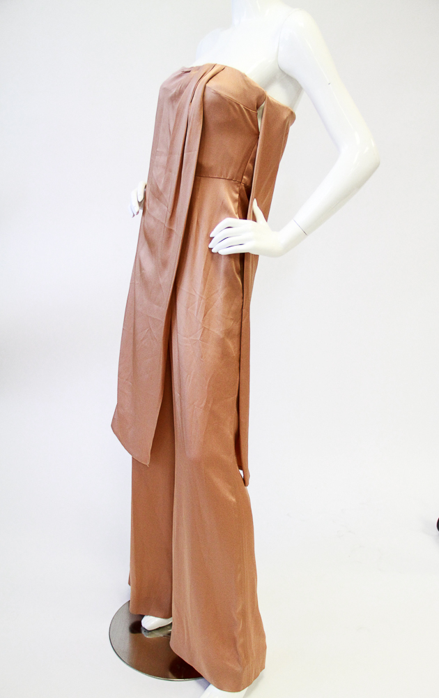 Rachel Zoe Strapless Chester Jumpsuit in Hazelnut