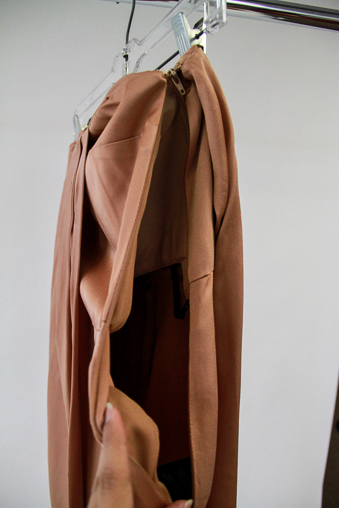 Rachel Zoe Strapless Chester Jumpsuit in Hazelnut