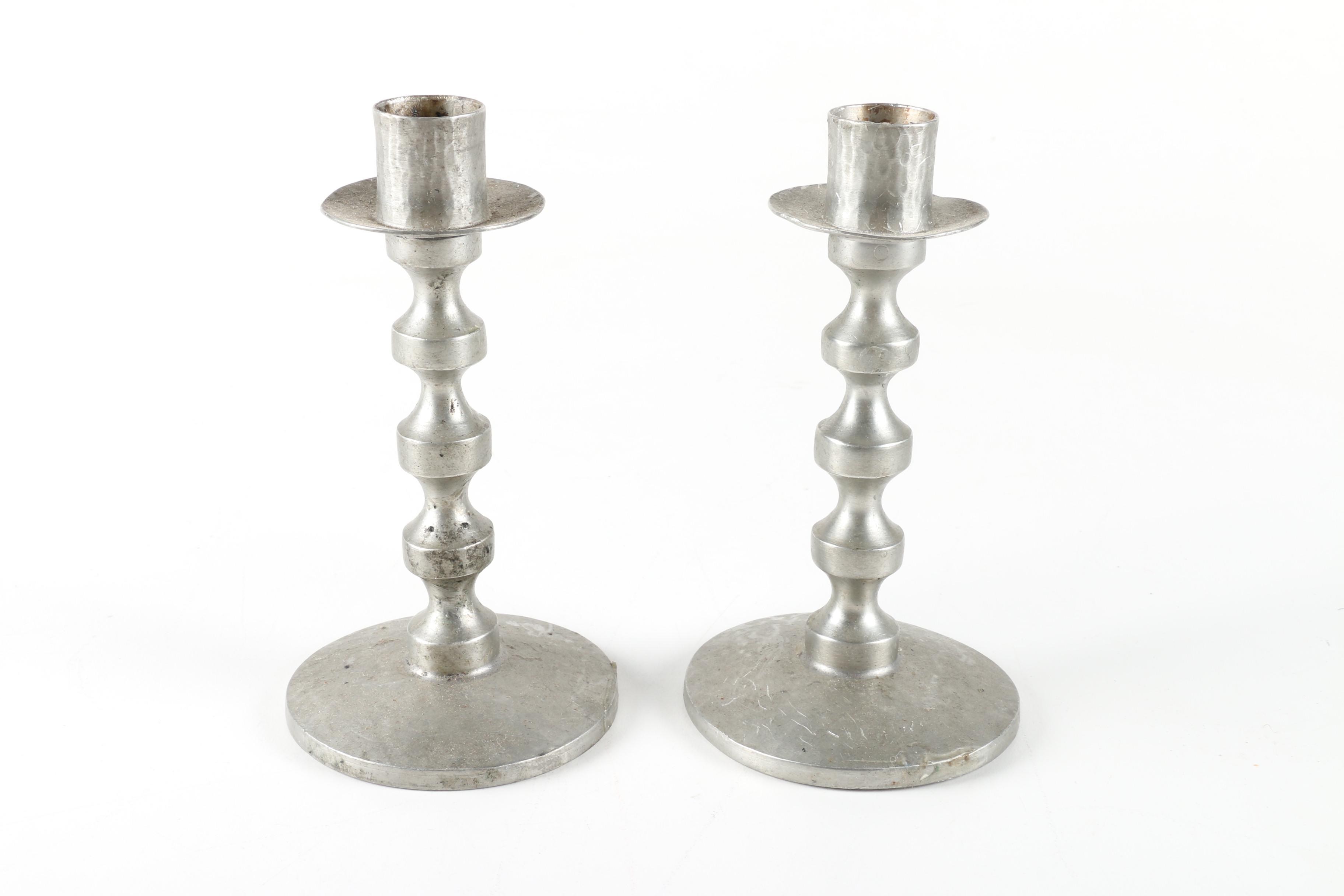 Don Miller Hand Hammered Candle Holders and Other Metal Home Decor