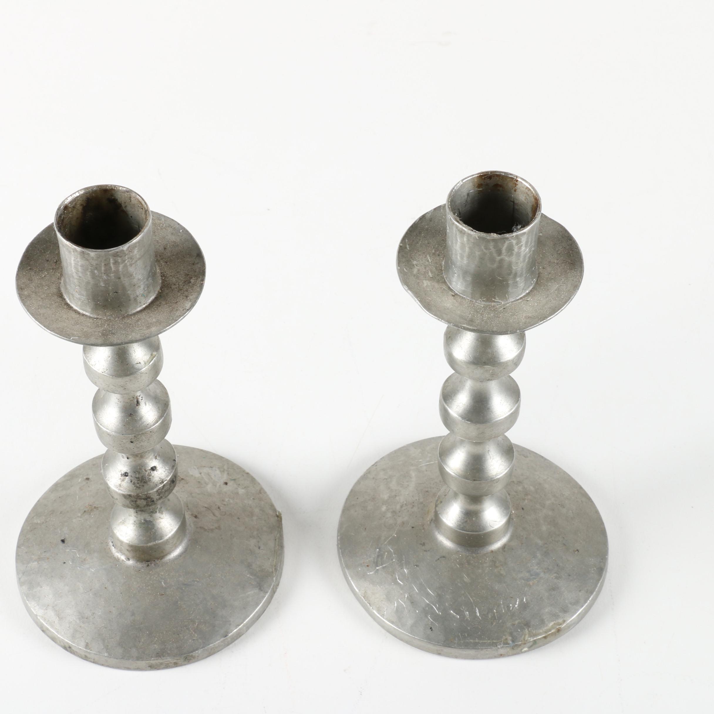 Don Miller Hand Hammered Candle Holders and Other Metal Home Decor