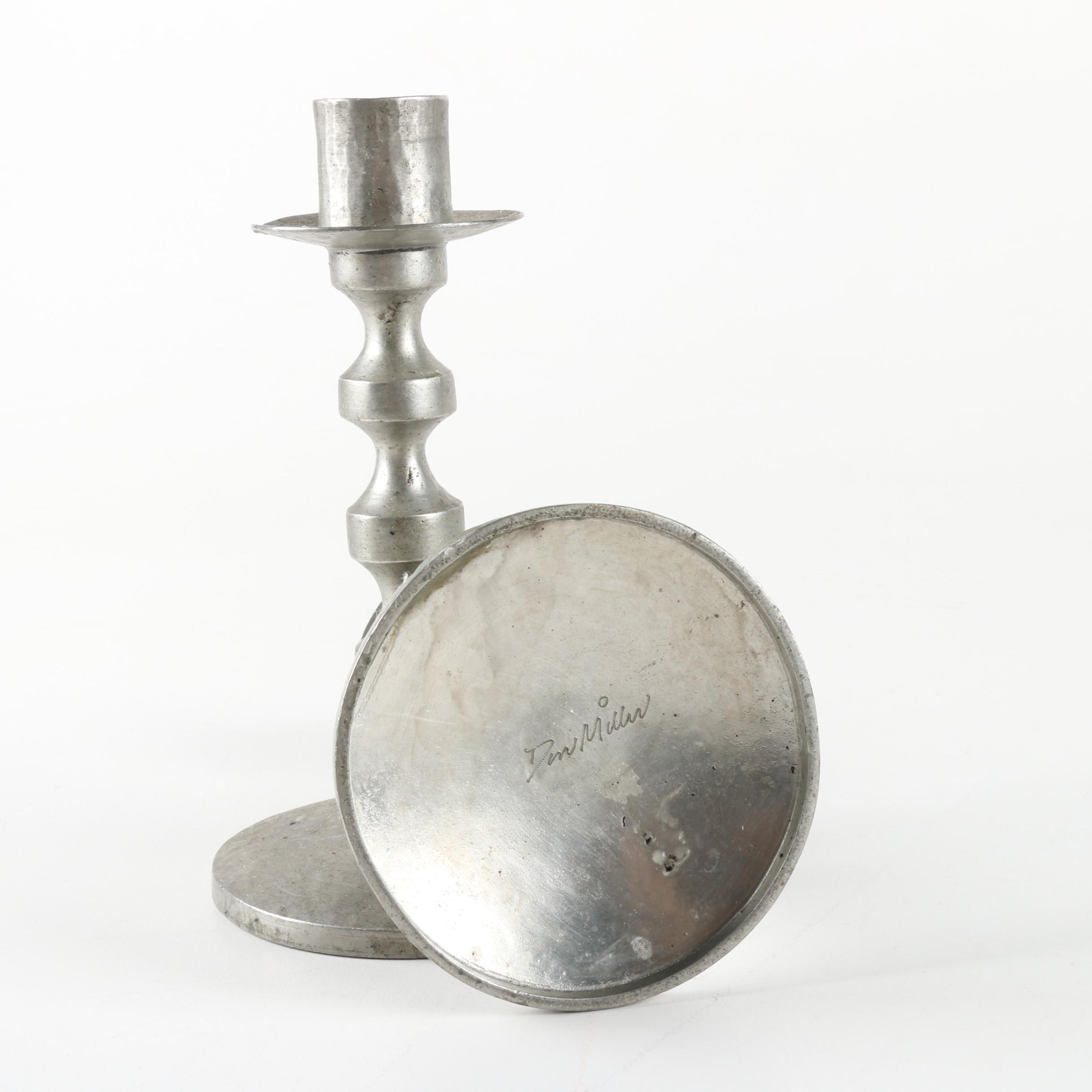 Don Miller Hand Hammered Candle Holders and Other Metal Home Decor