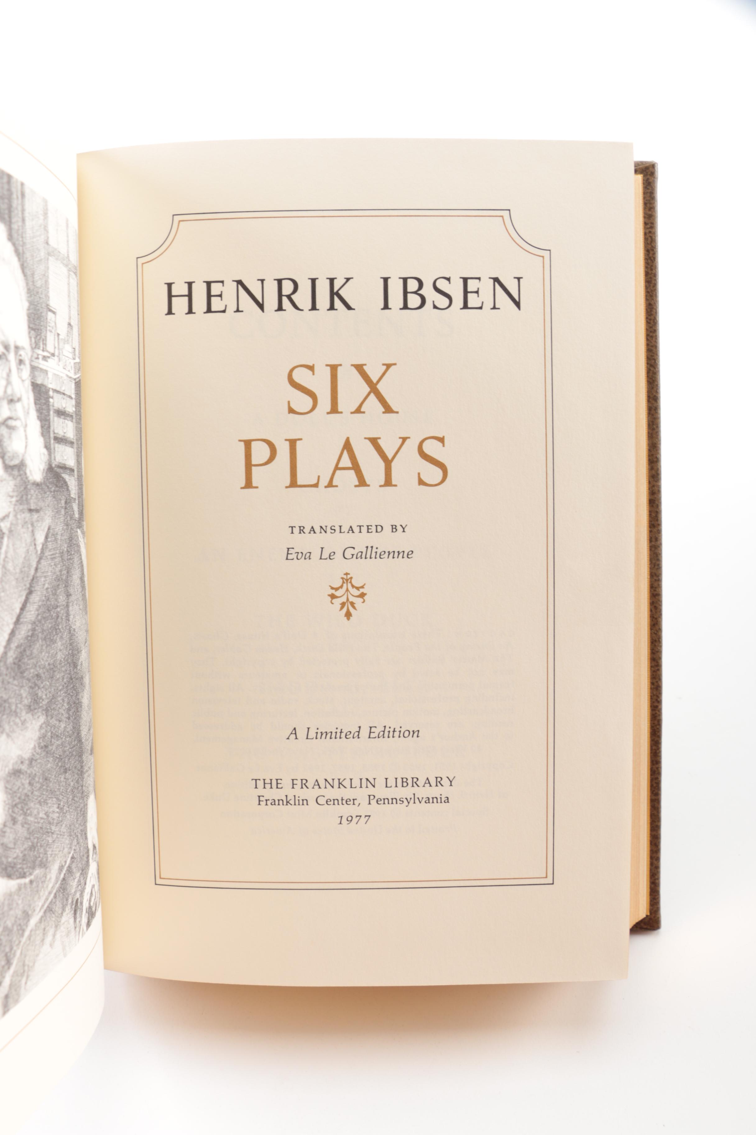 Franklin Library "100 Greatest Books of All Time" Plays Including Ibsen and Shaw
