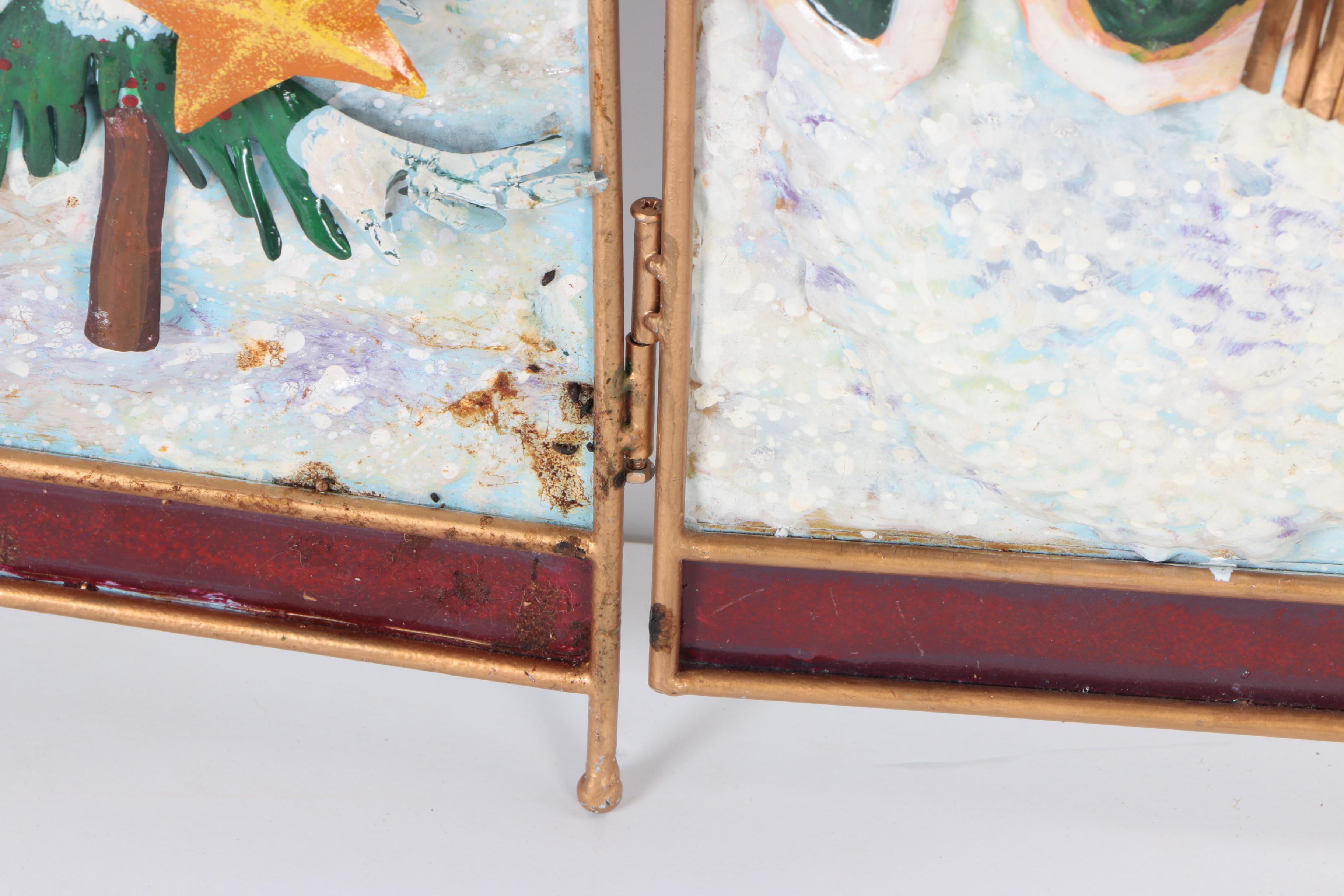 Snowman Themed Fireplace Screen