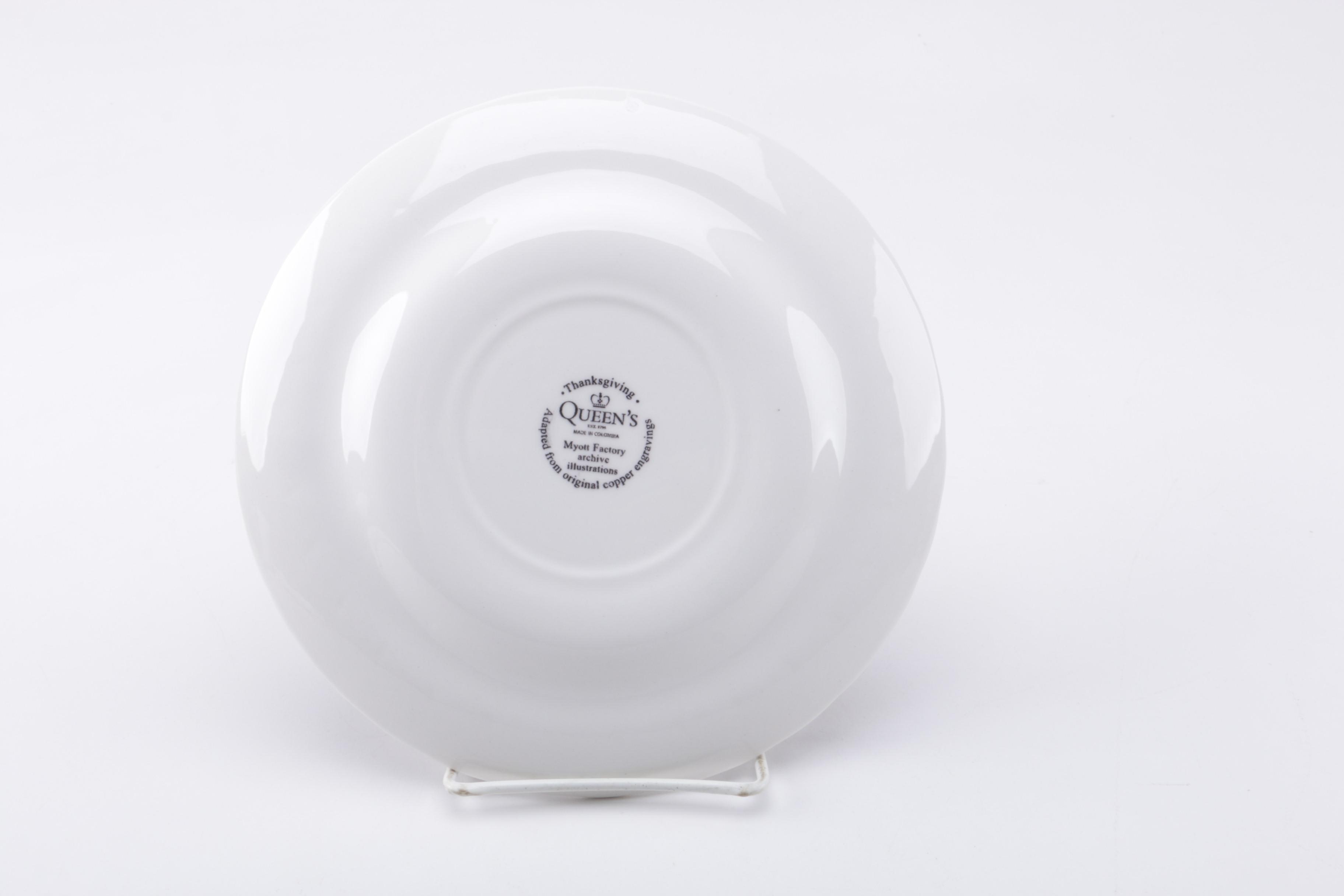 Queen's "Thanksgiving" Myott Factory Plates