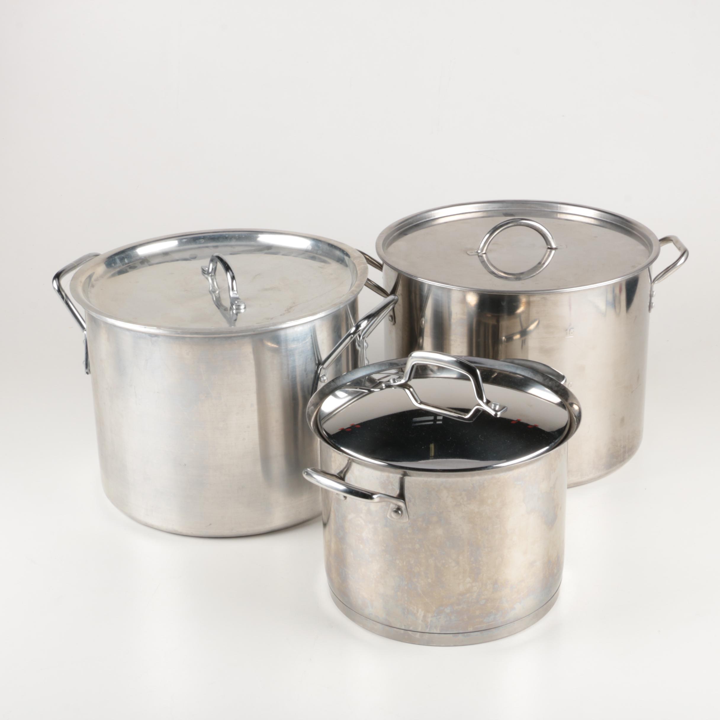Stainless Steel Pots Including Kirkland Signature