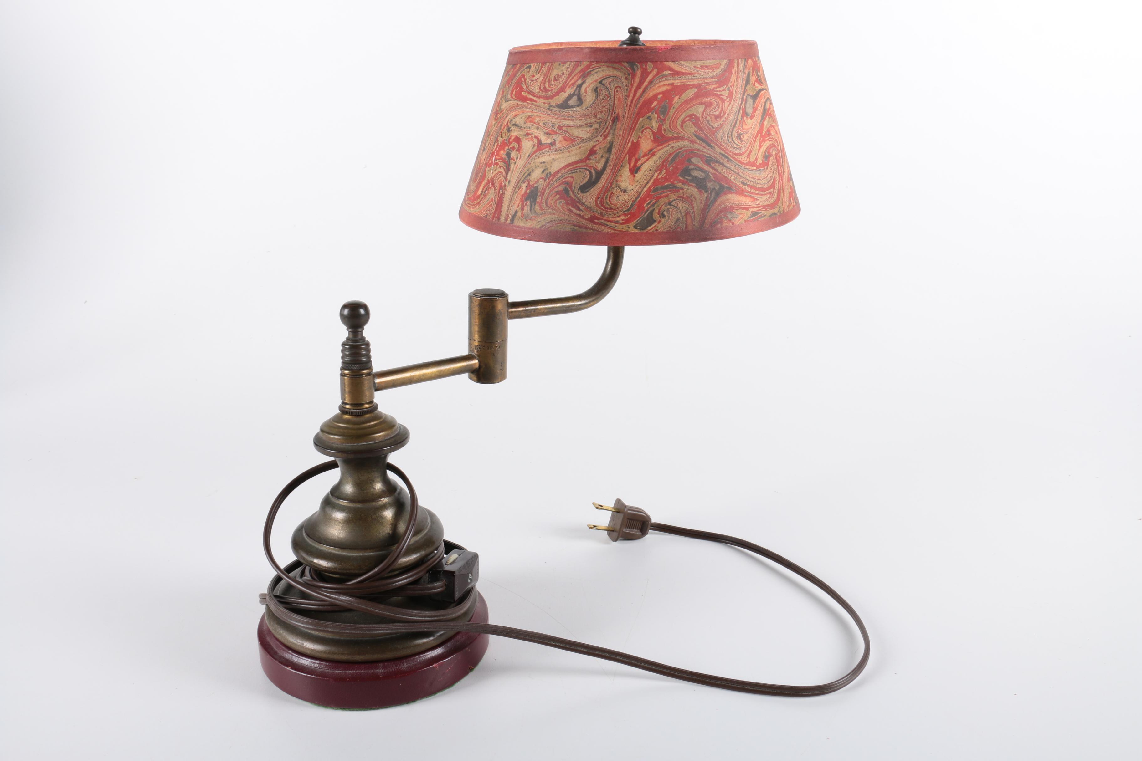 Mid Century Style Brass Table Lamp