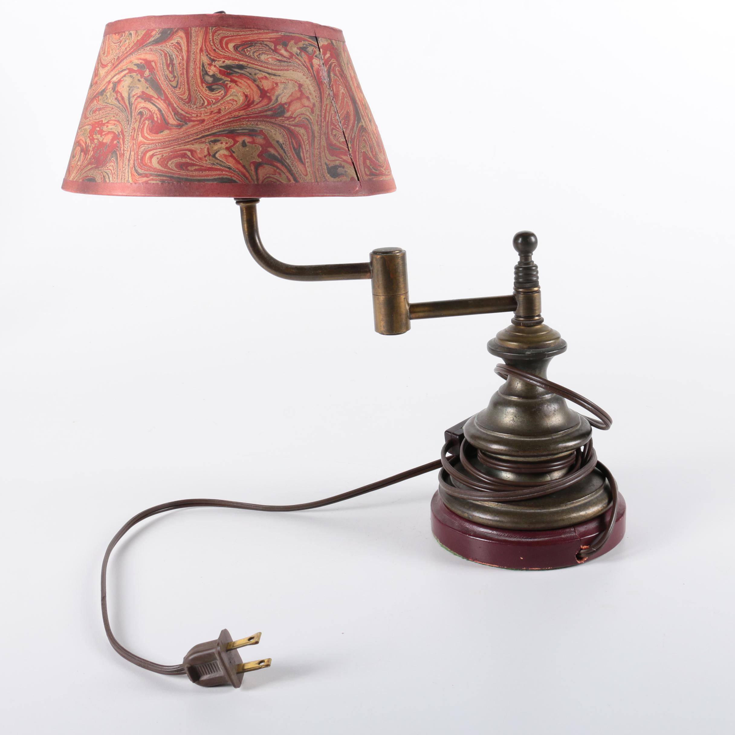Mid Century Style Brass Table Lamp