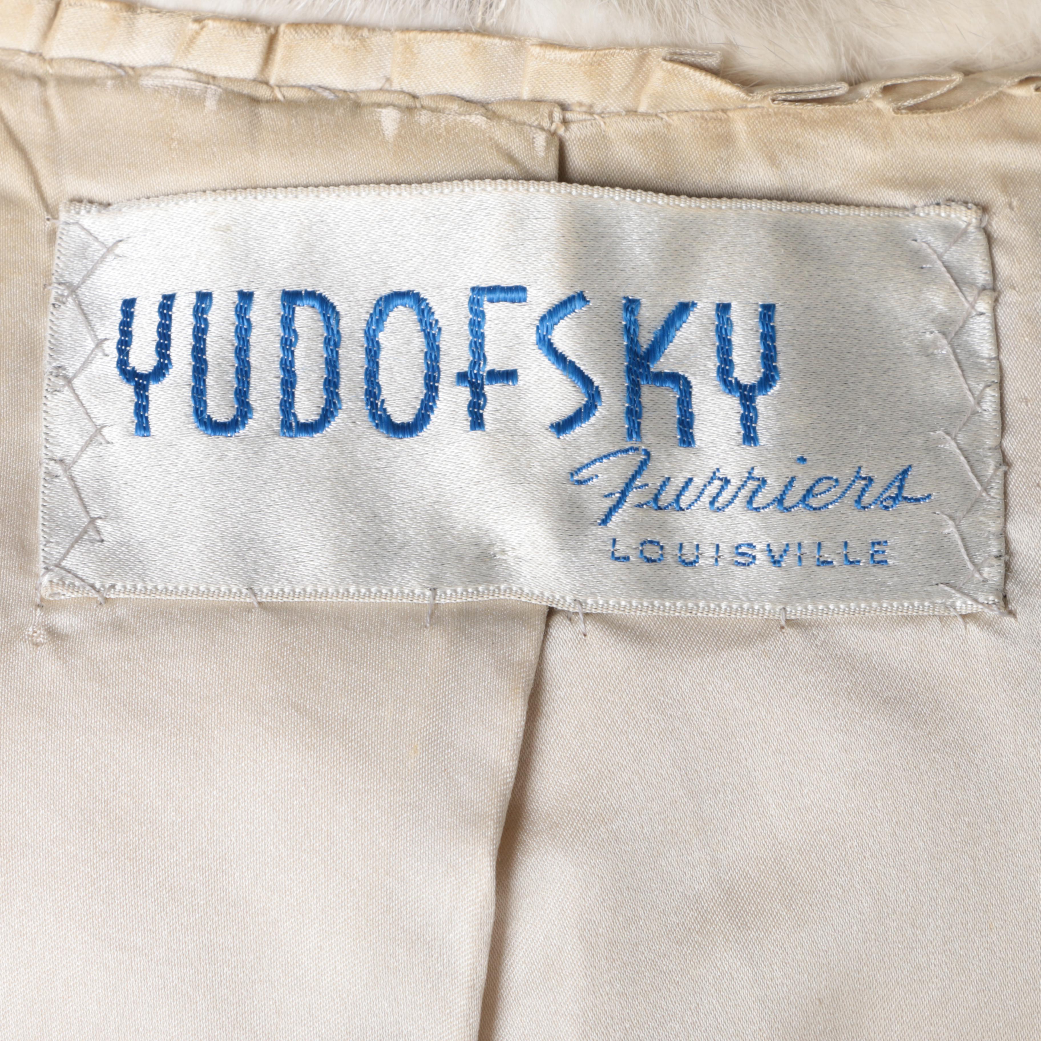 Women's Mid-Century Vintage Platinum Mink Swing Coat