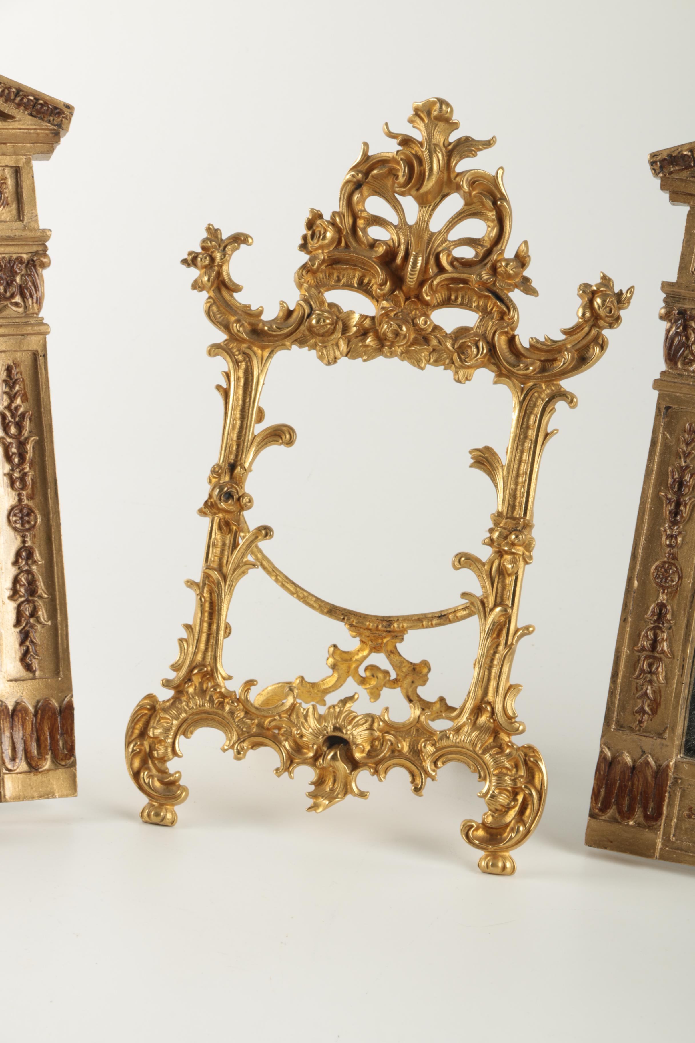 Neoclassical Style Wall Mirrors and Picture Frame