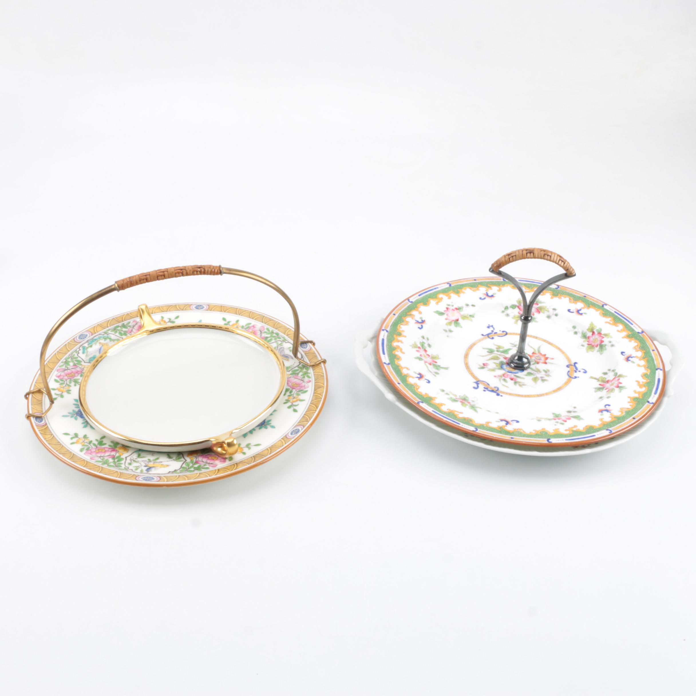 Minton "Japonica" and Other Porcelain Serveware Including Haviland