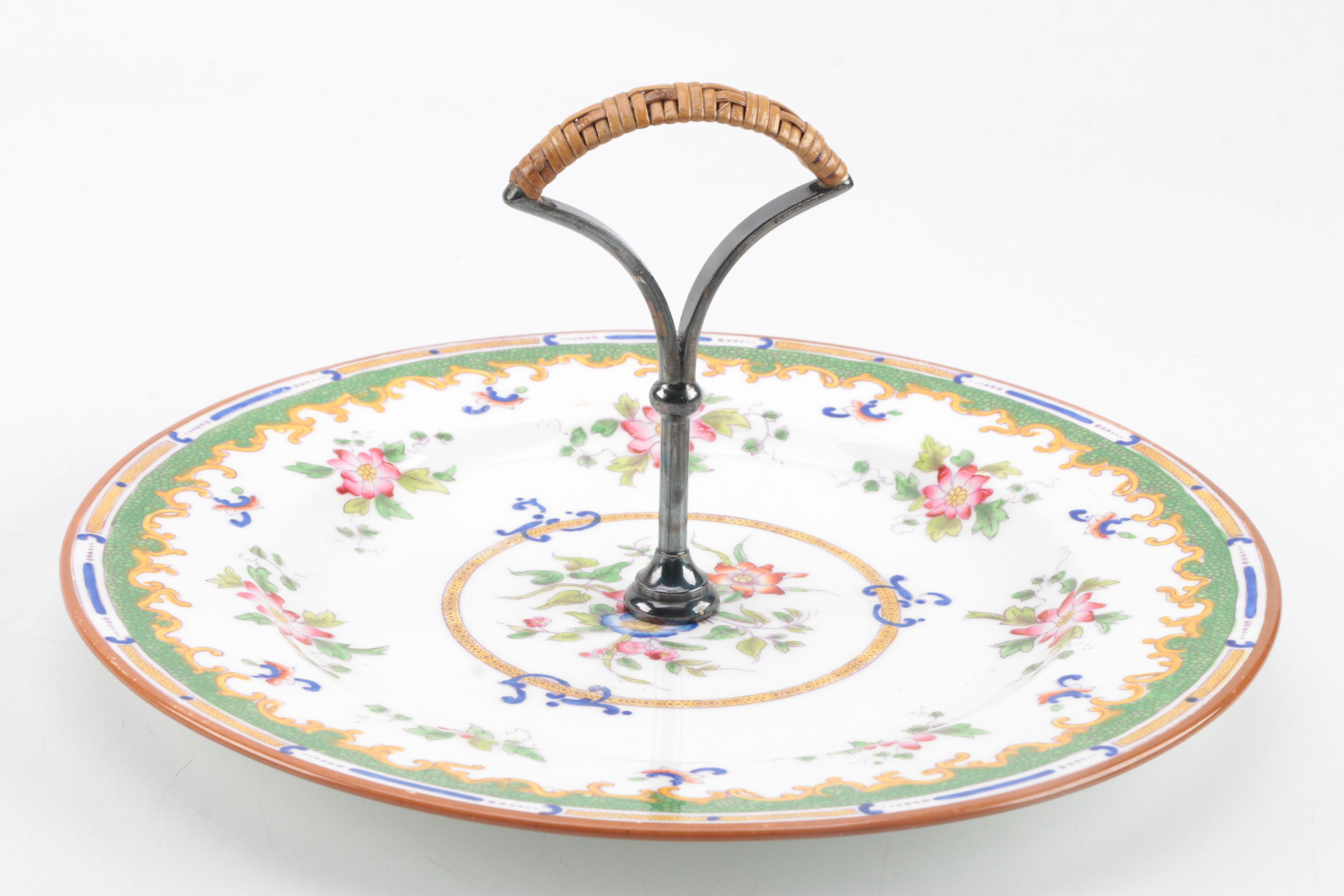 Minton "Japonica" and Other Porcelain Serveware Including Haviland