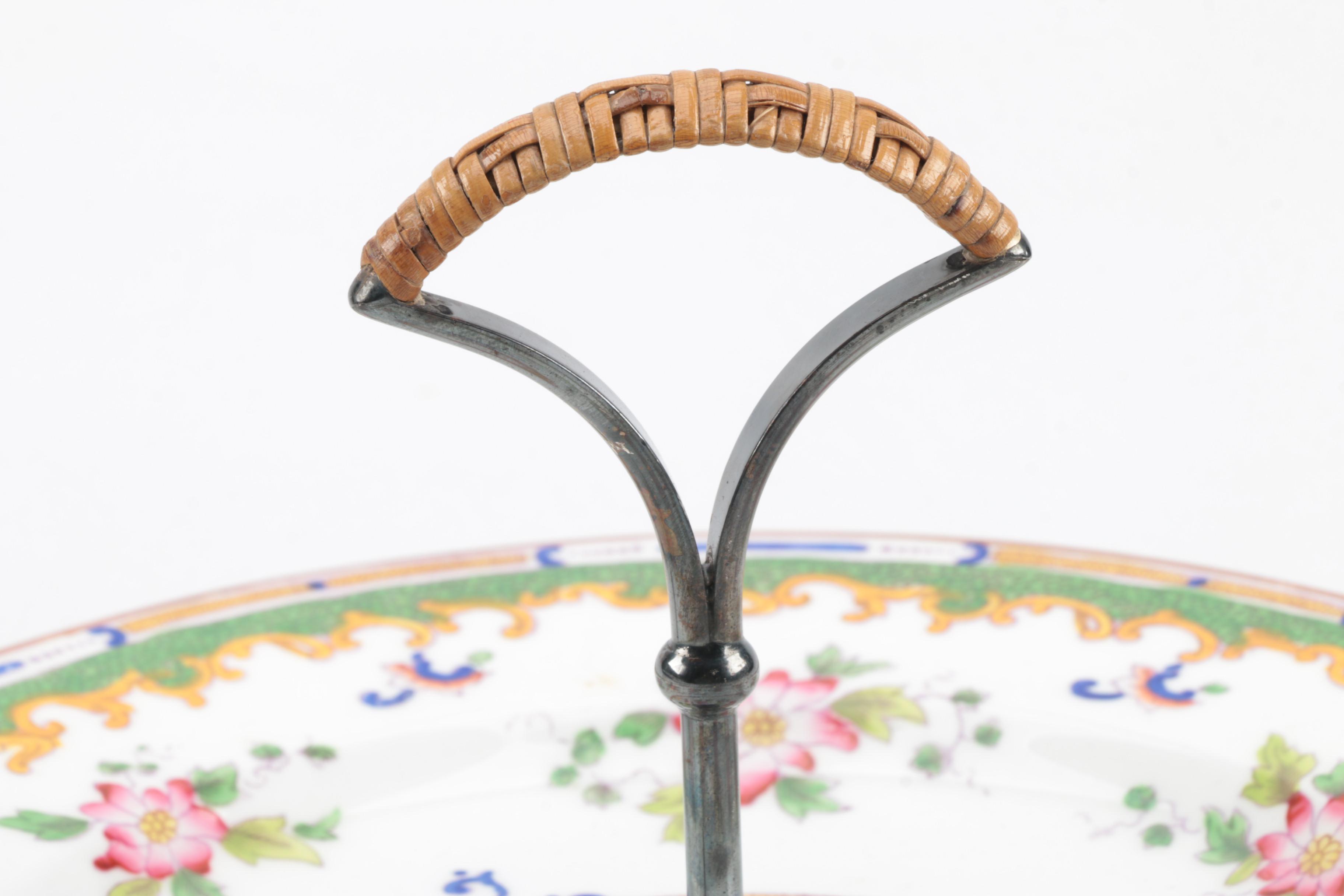 Minton "Japonica" and Other Porcelain Serveware Including Haviland