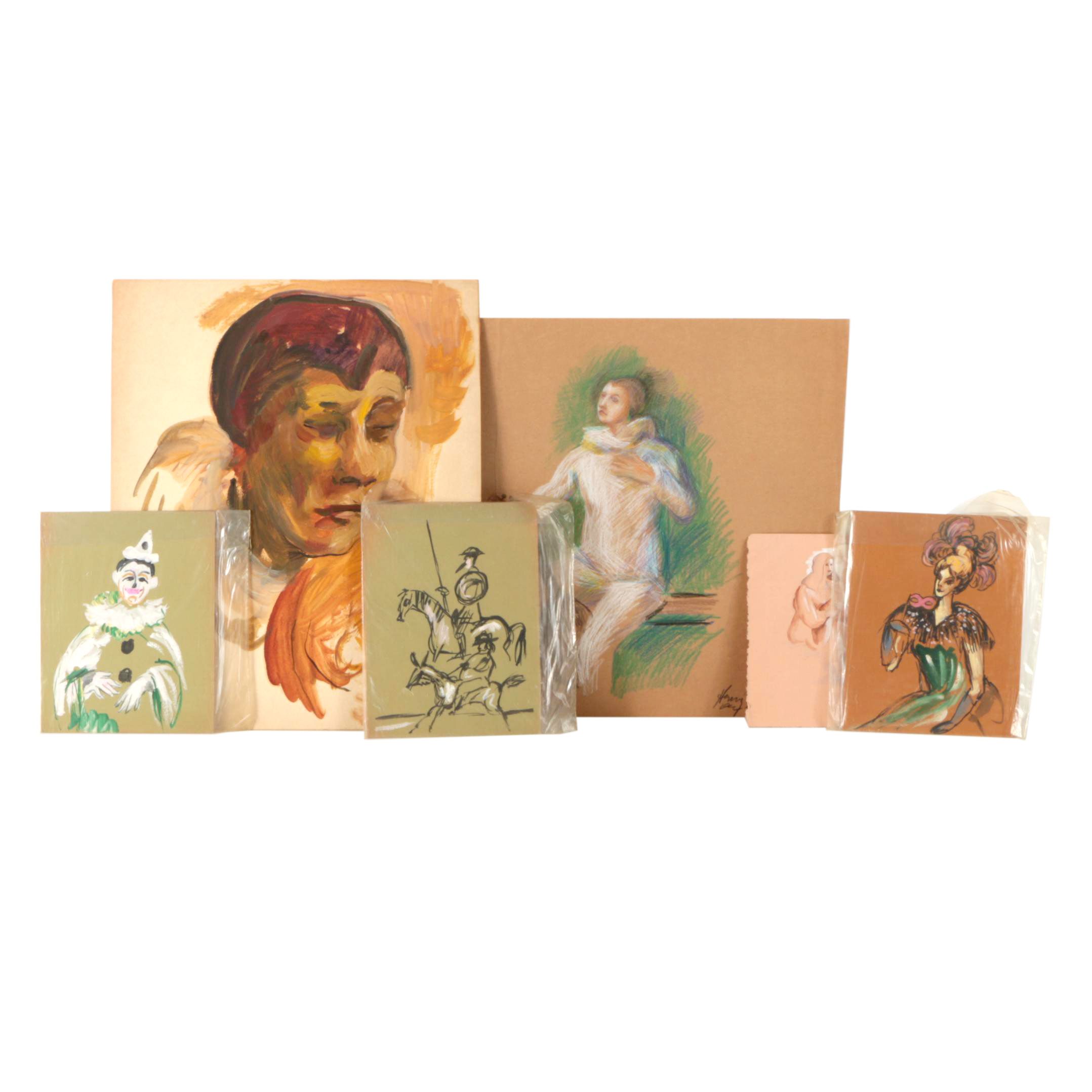 Henry C. Meyer Drawings and Gouache Paintings on Paper