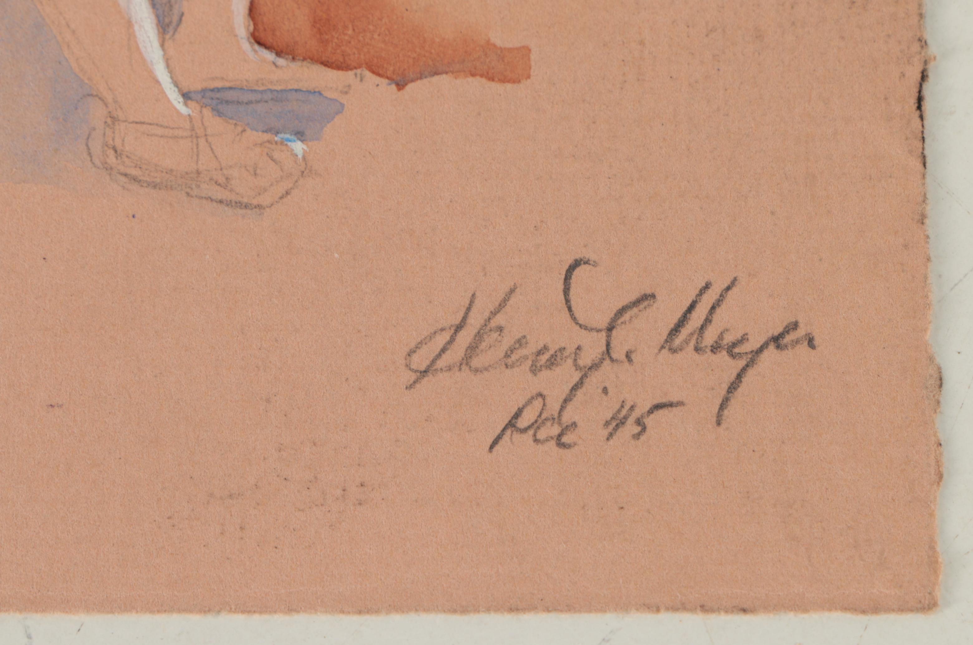 Henry C. Meyer Drawings and Gouache Paintings on Paper