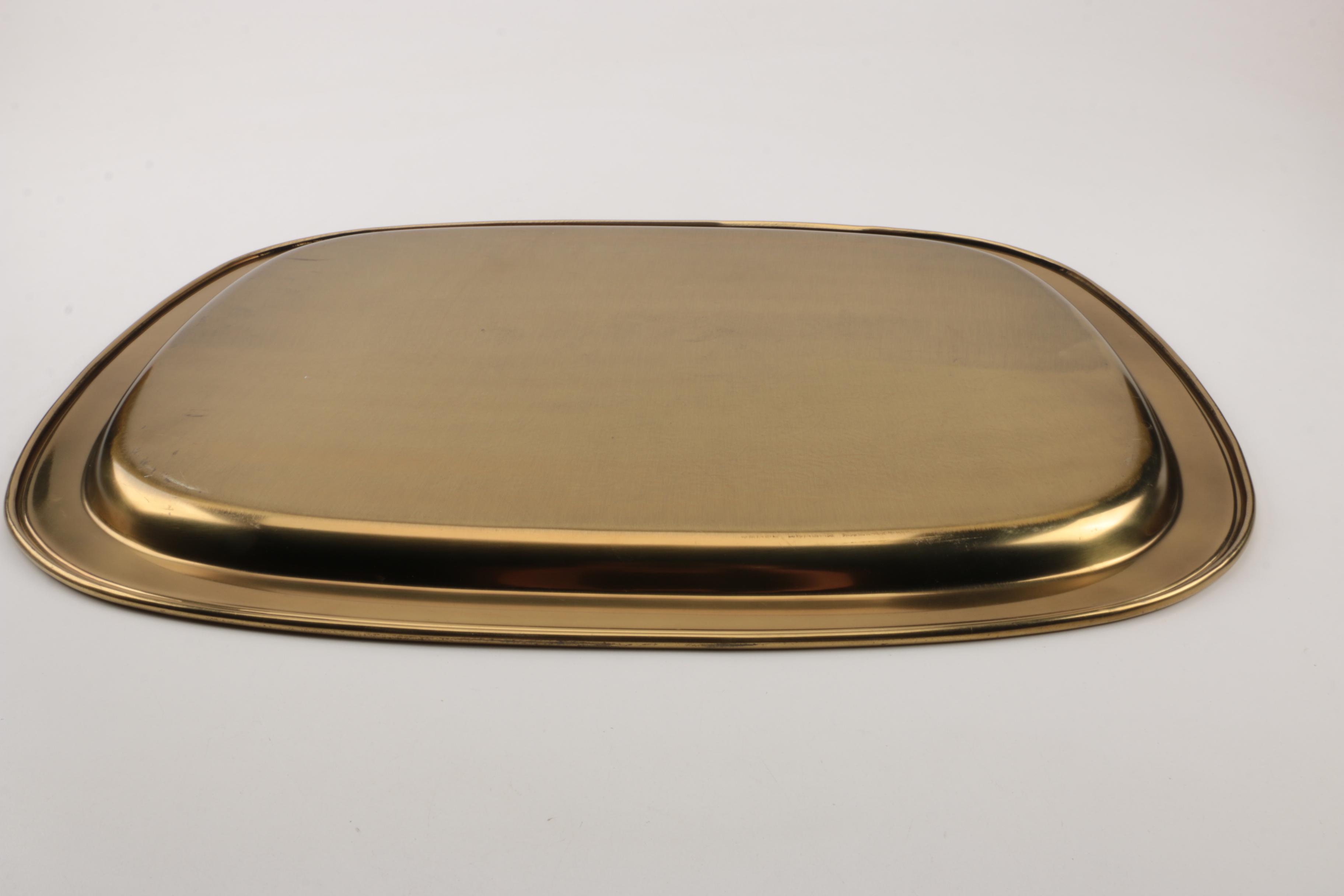 Gold-Toned Metal Platter