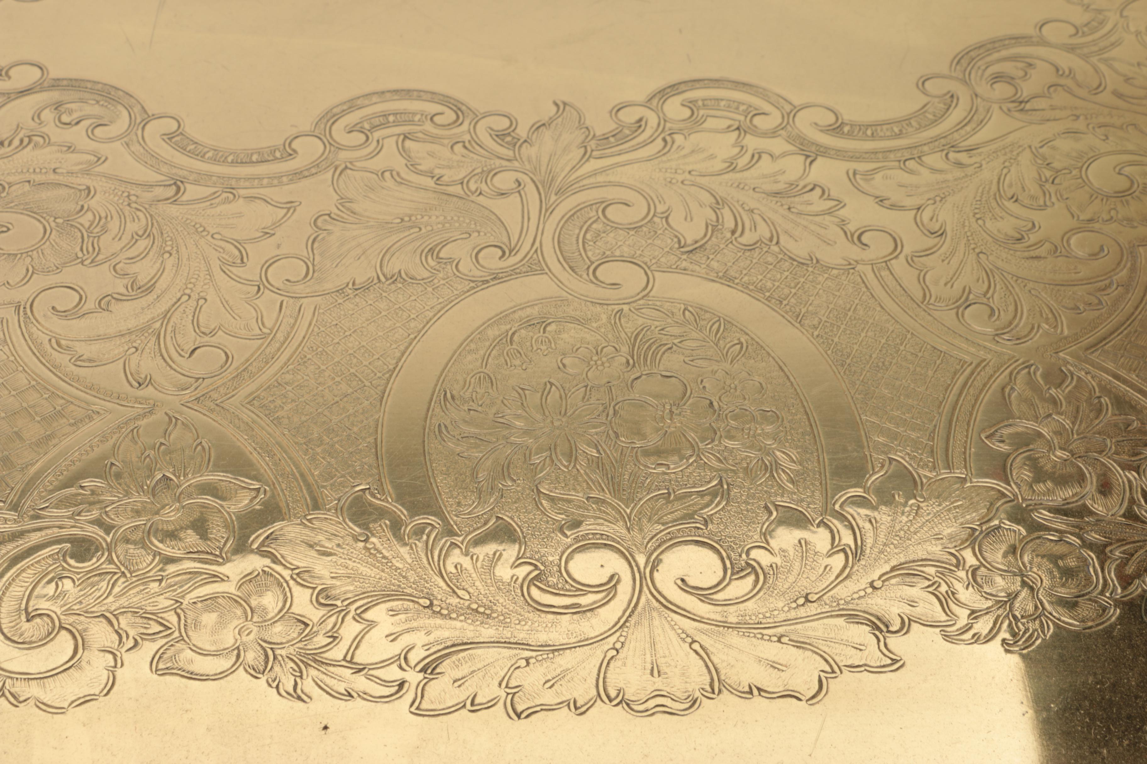 Gold-Toned Metal Platter