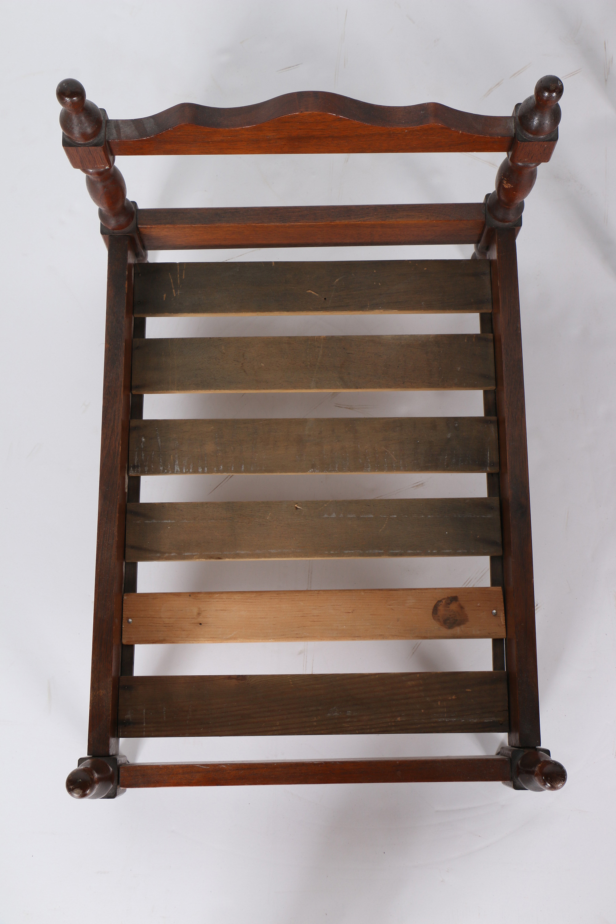 Miniature Furniture Including Mahogany Bed Frame