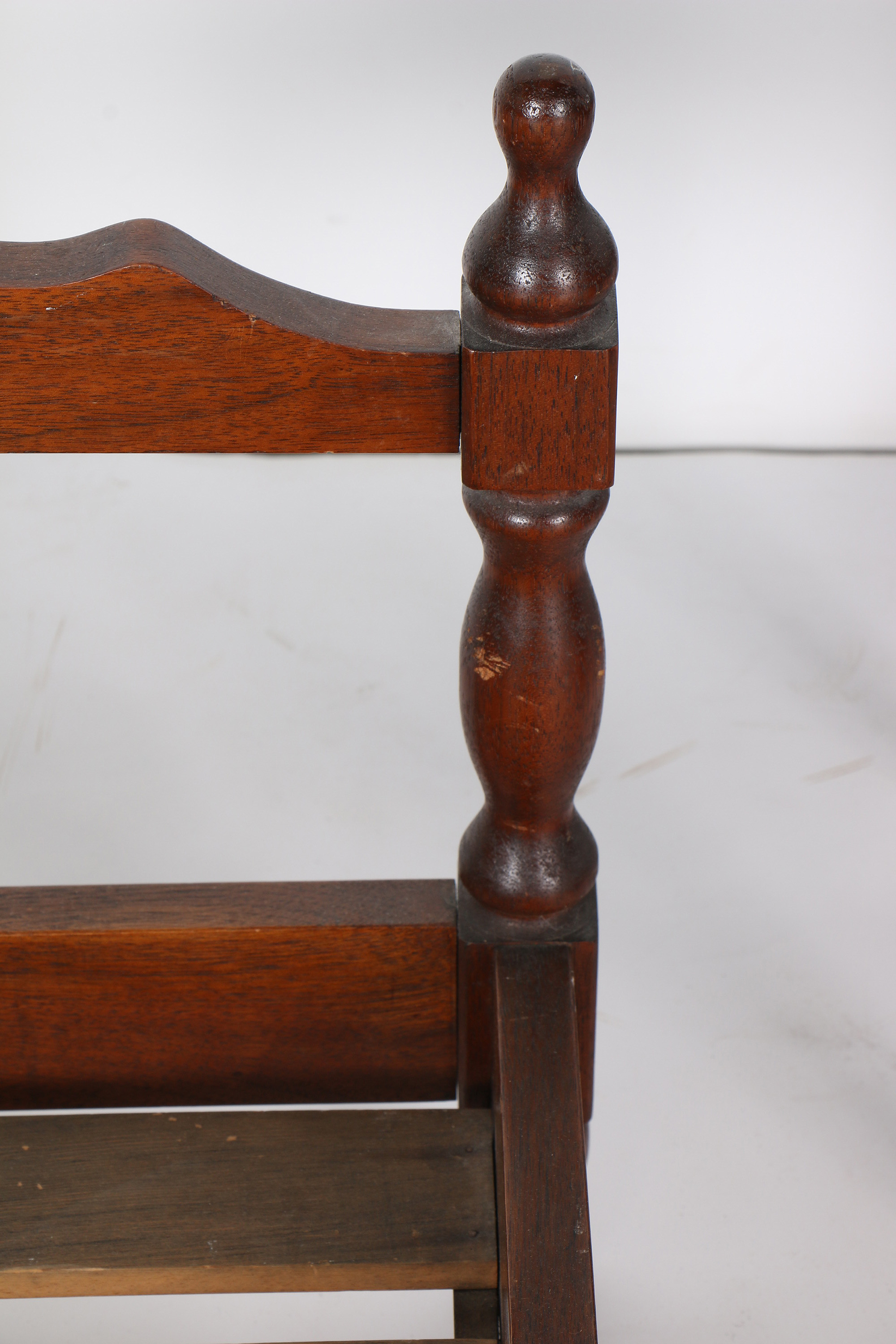 Miniature Furniture Including Mahogany Bed Frame