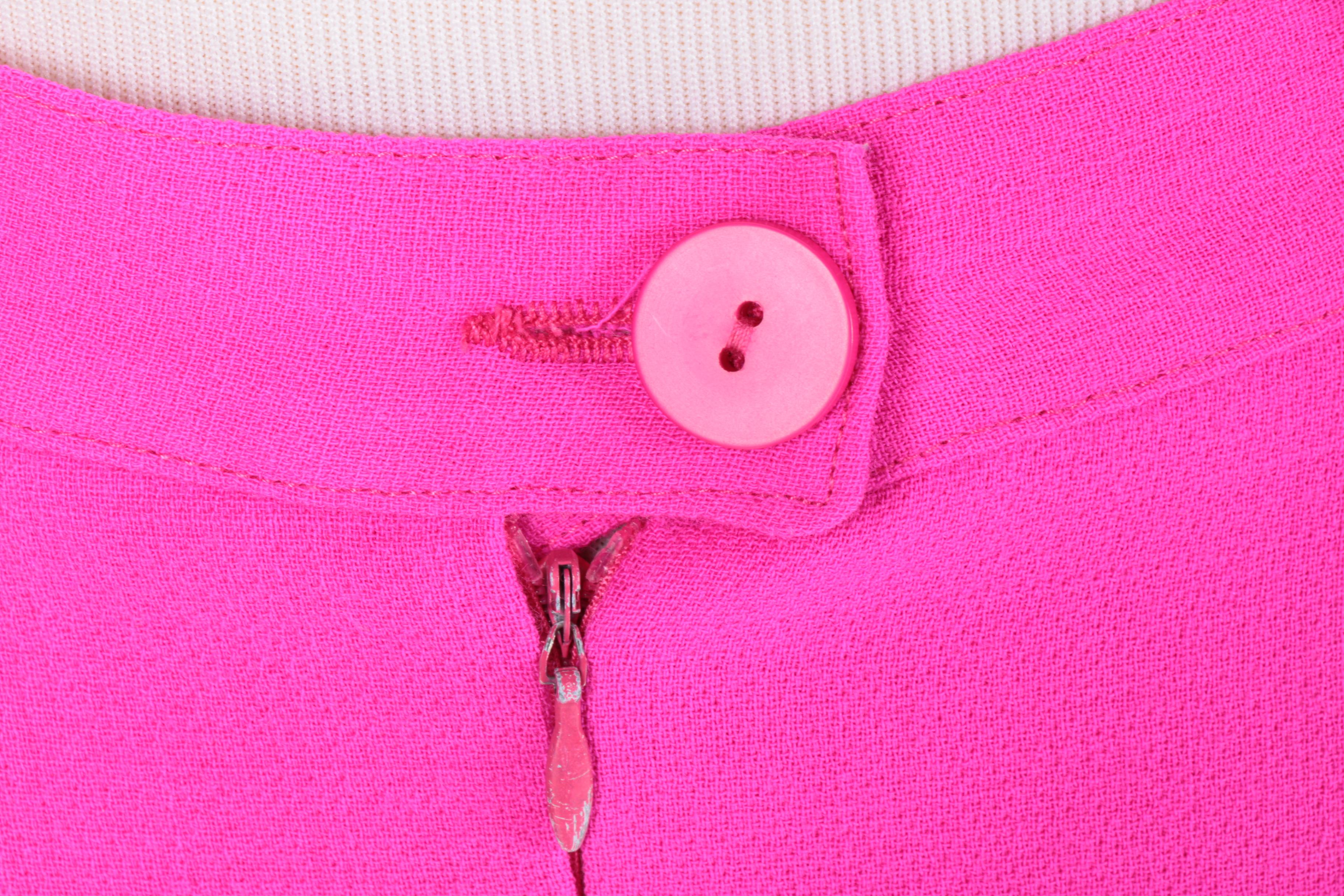 Nina Ricci Boutique Vibrant Pink Wool Suit