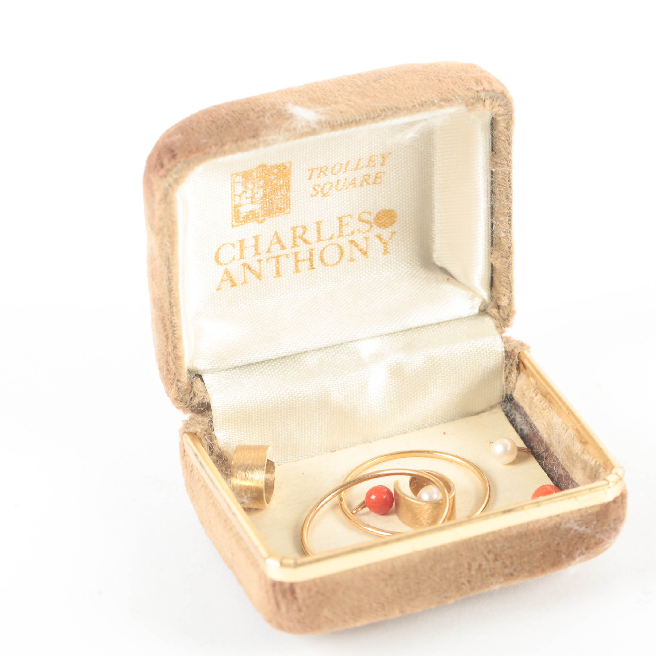 Vintage 14K Gold Cuff and Wrap Earrings Set