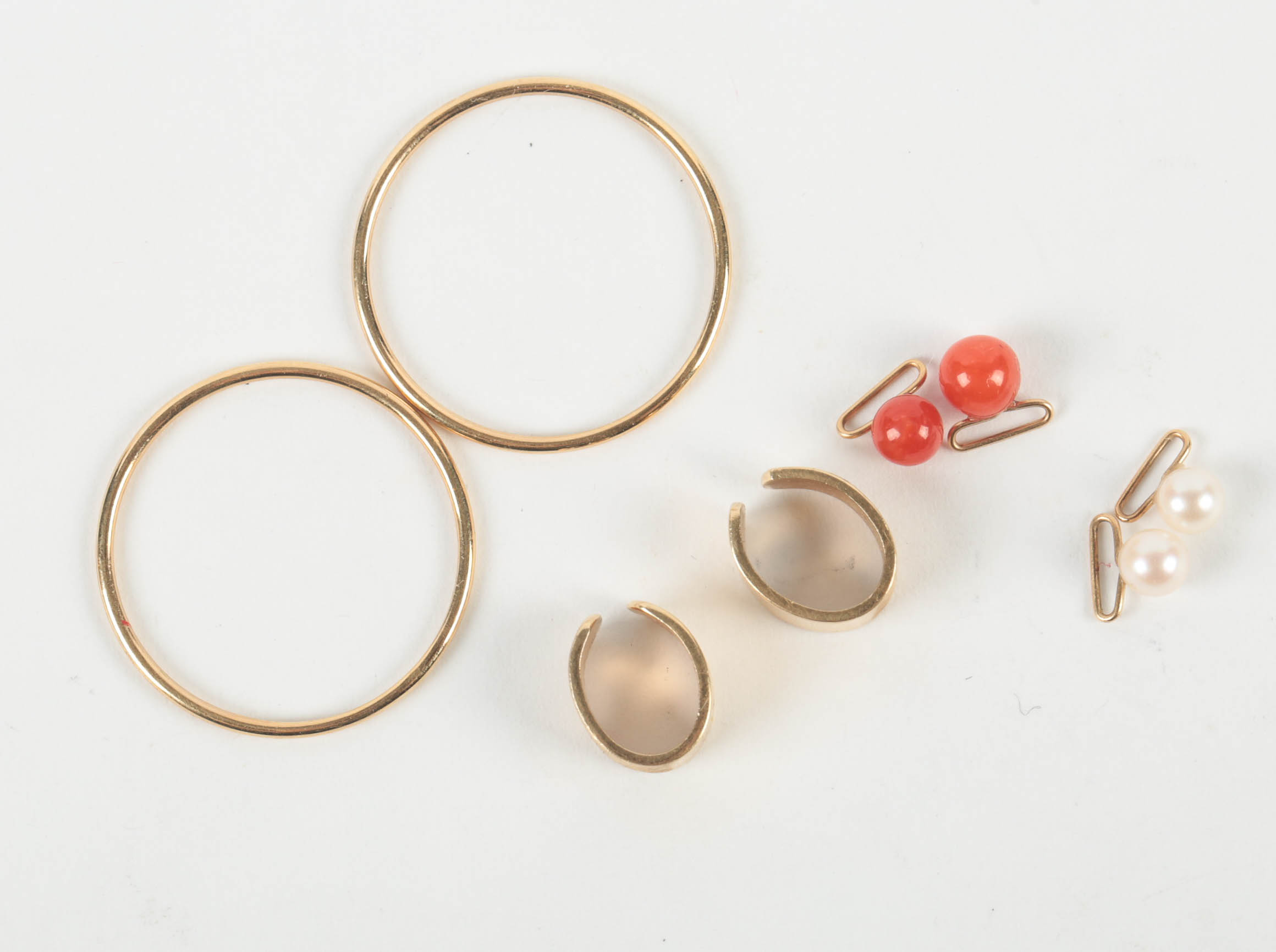 Vintage 14K Gold Cuff and Wrap Earrings Set