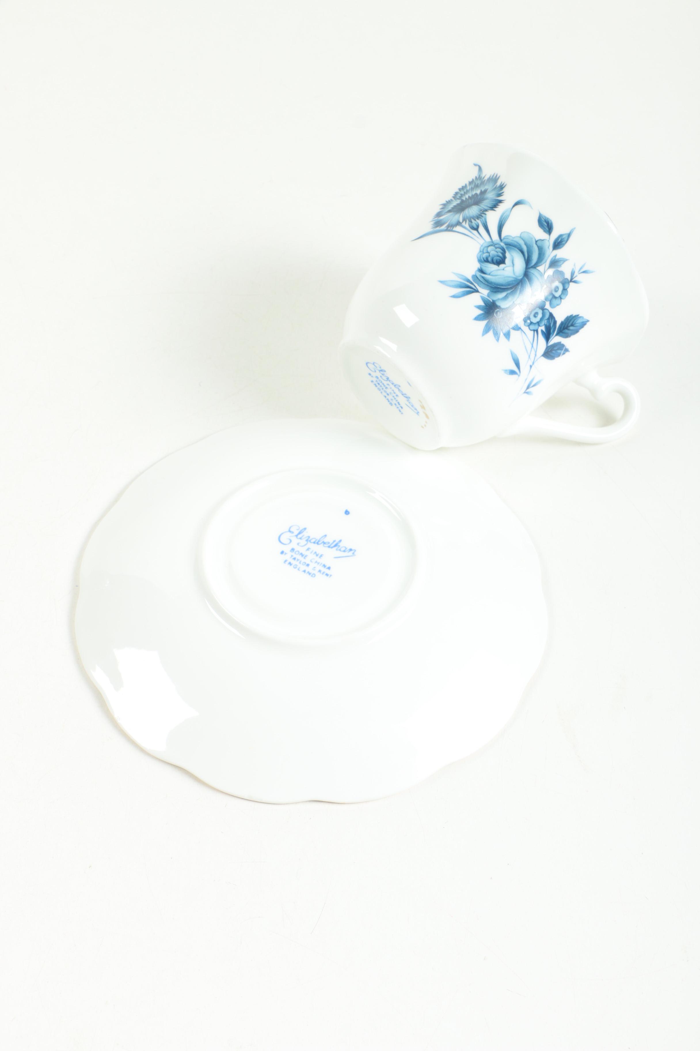 Selection of China Tea Cups and Saucers including Royal Dover