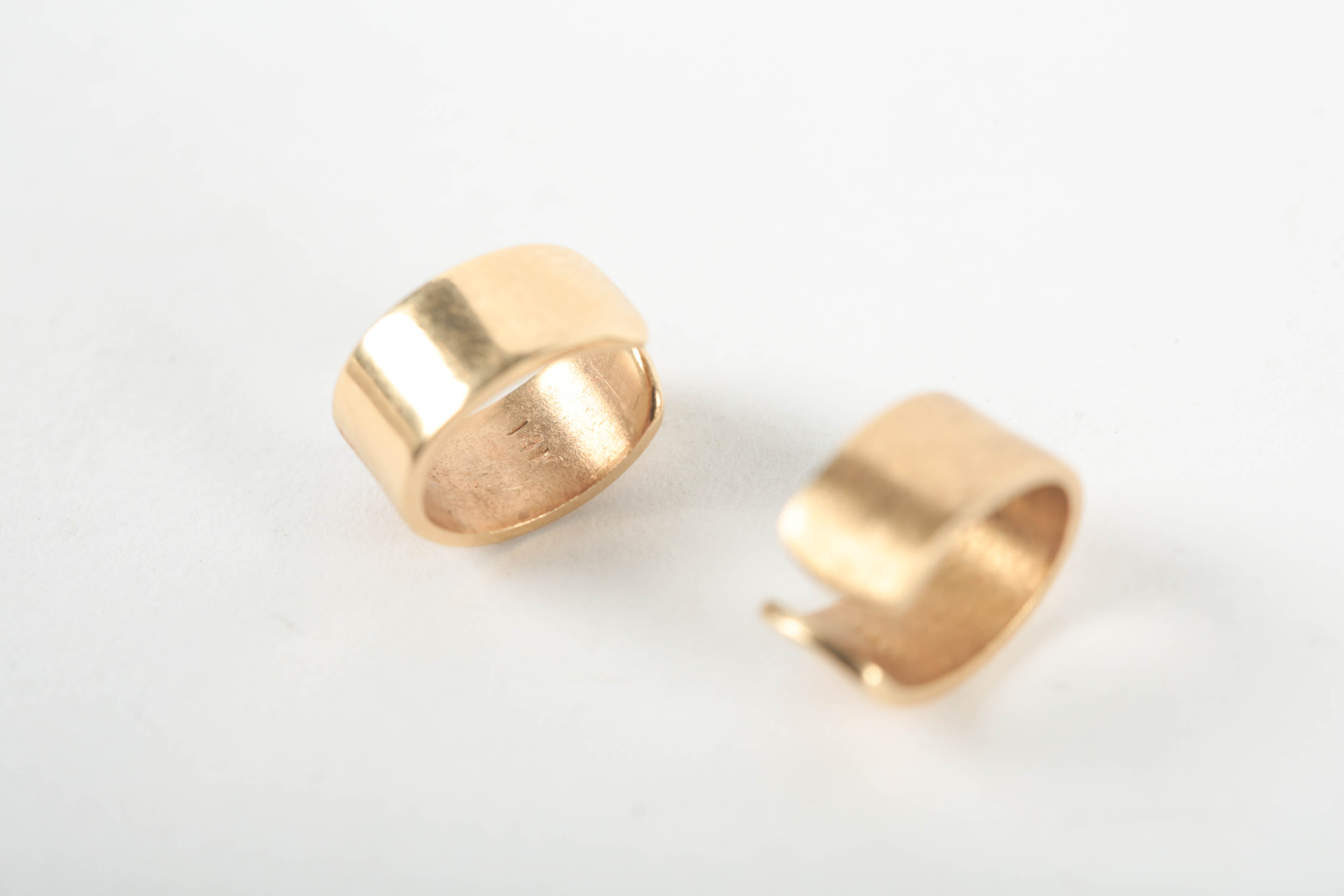 Vintage 14K Gold Cuff and Wrap Earrings Set